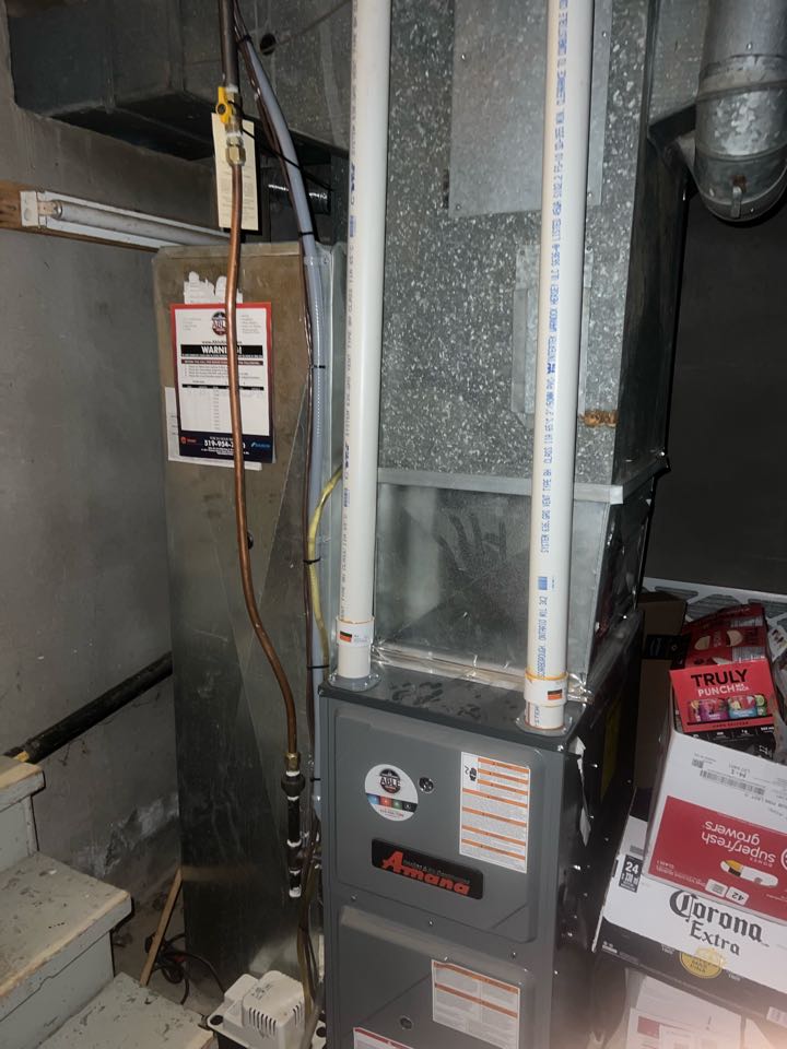 Servicing furnace for a student residence in Waterloo 