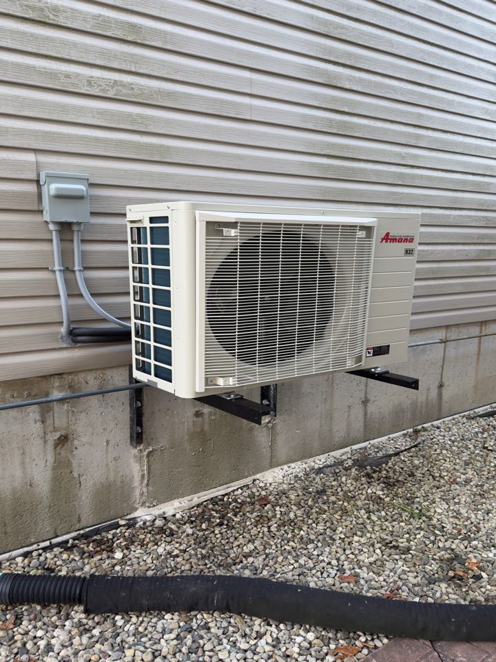 Heat Pump and furnace installation