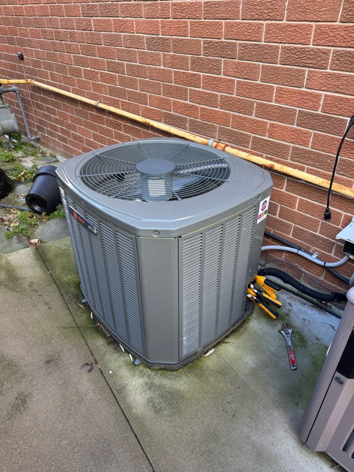 Servicing AC for a family in Kitchener 