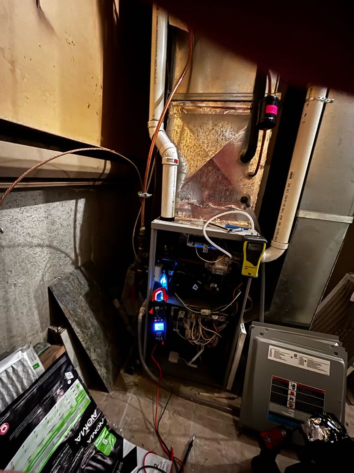 Completing a furnace tune up for a family in the Vanier area of Kitchener