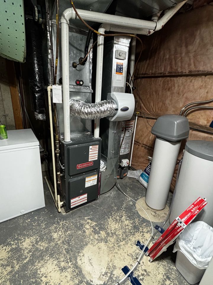 Furnace tune up + humidifier install