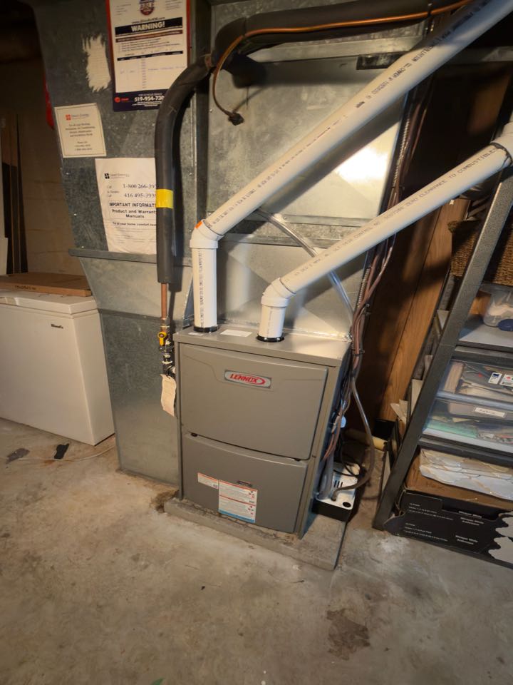 New Lennox furnace installation