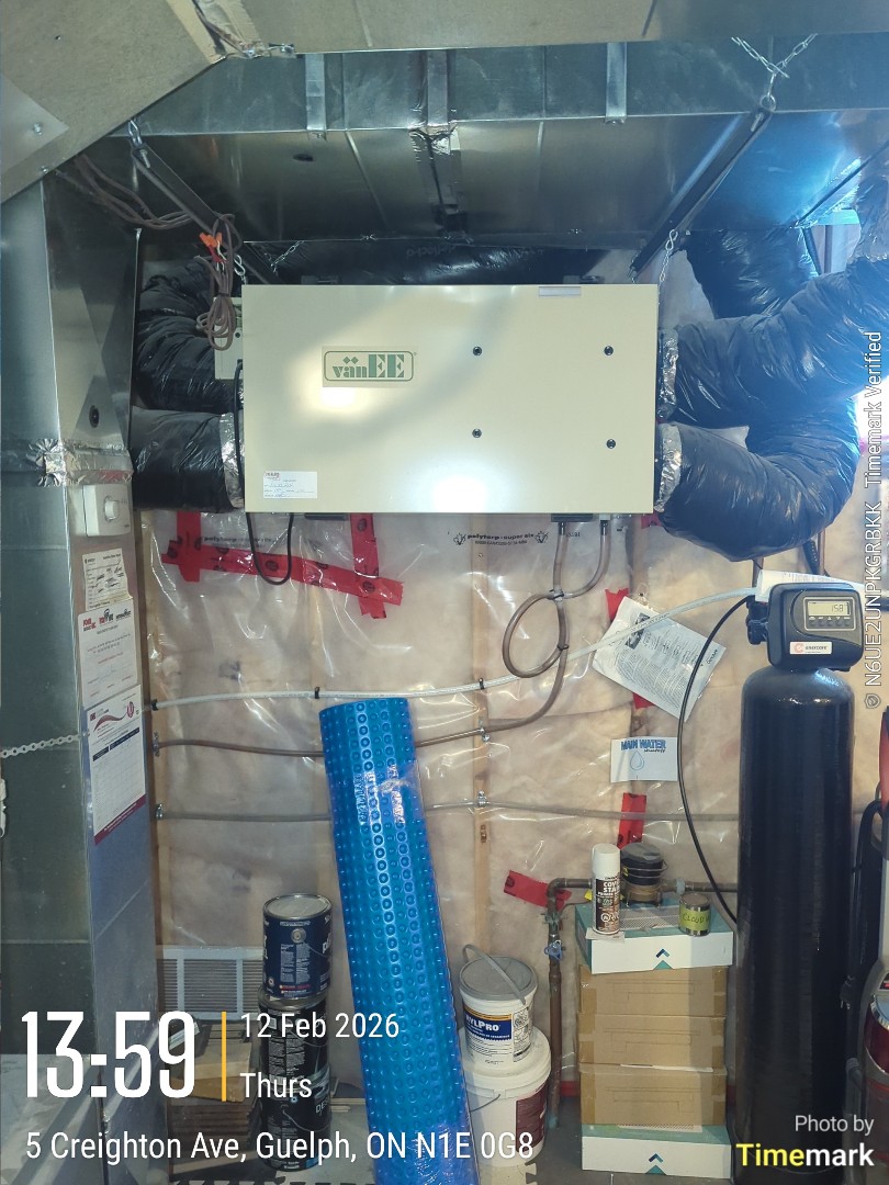 humidifier install and HRV tune-up