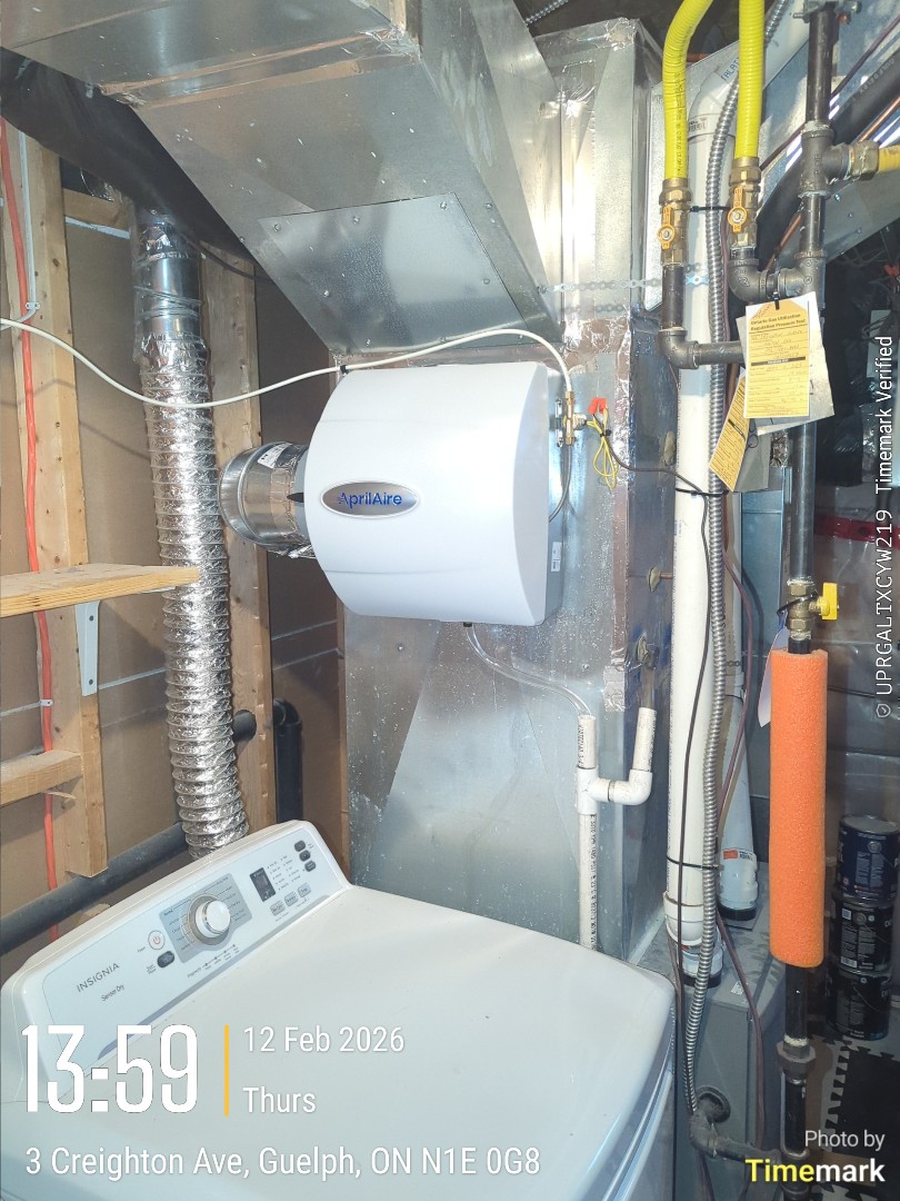 humidifier install and HRV tune-up