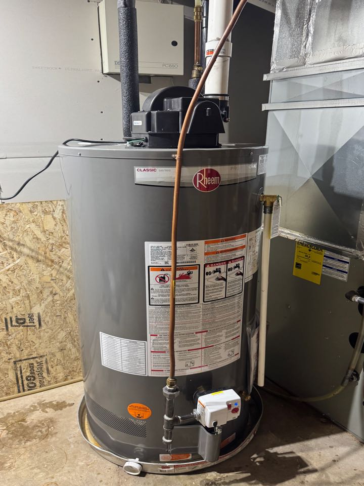 Water heater installation