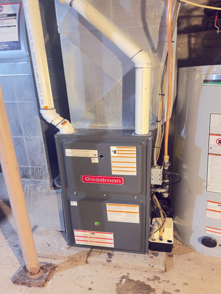 New Goodman furnace installation