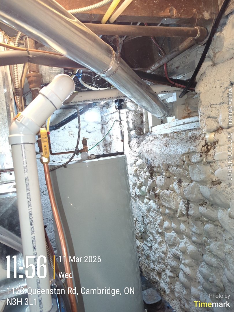 Completing an Amana furnace install for a family in the Preston area of Cambridge