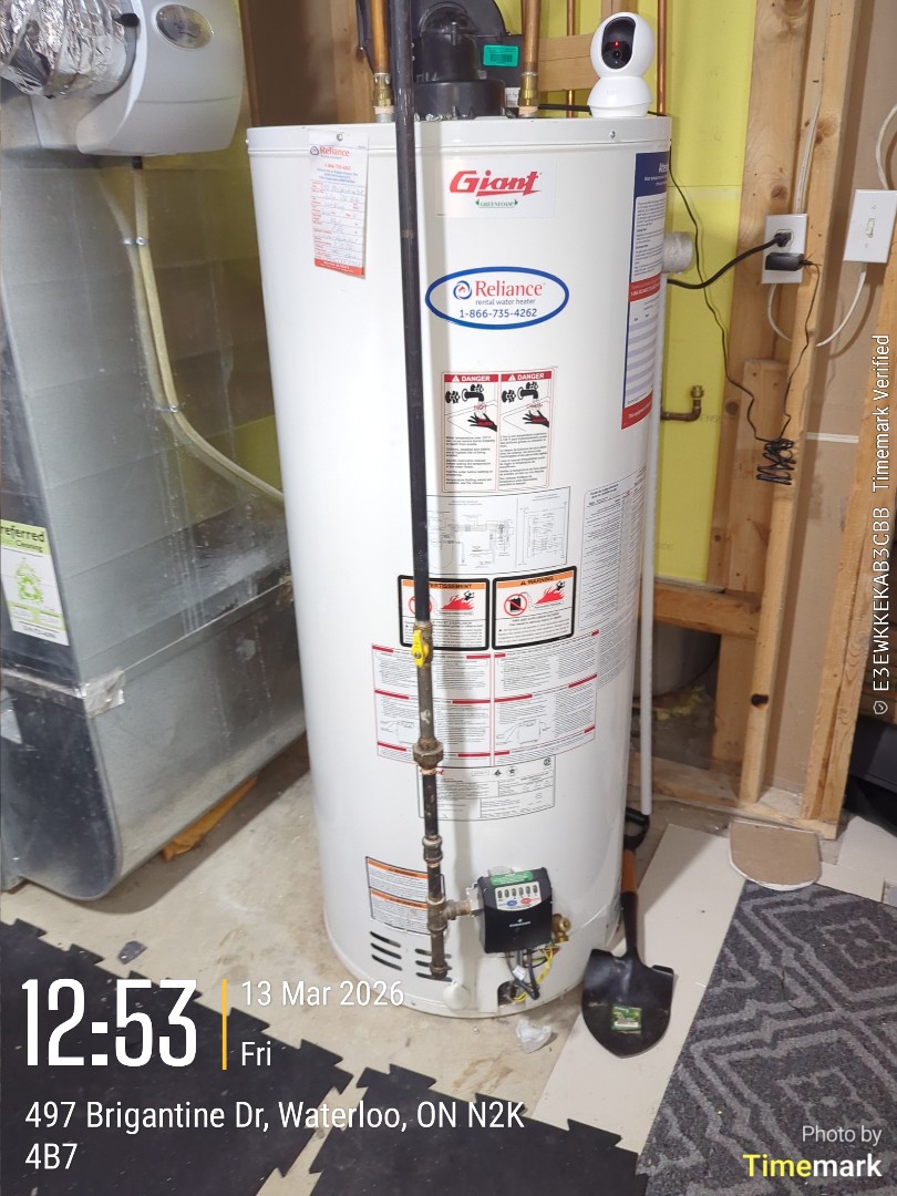 Completing an appliance gas inspection on a fireplace and furnace for a family in the Conestoga Mall area of Waterloo