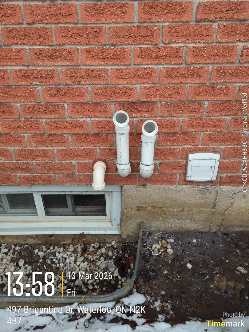 removed obstruction from water heater venting