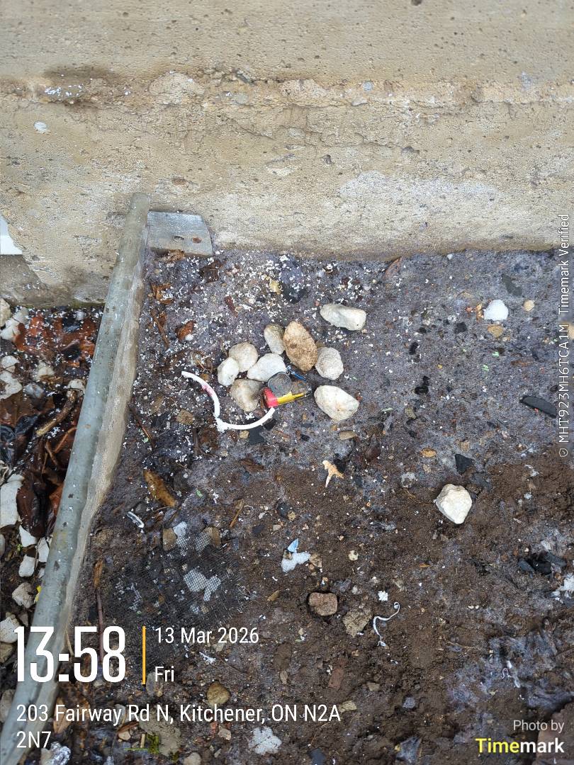 removed obstruction from water heater venting