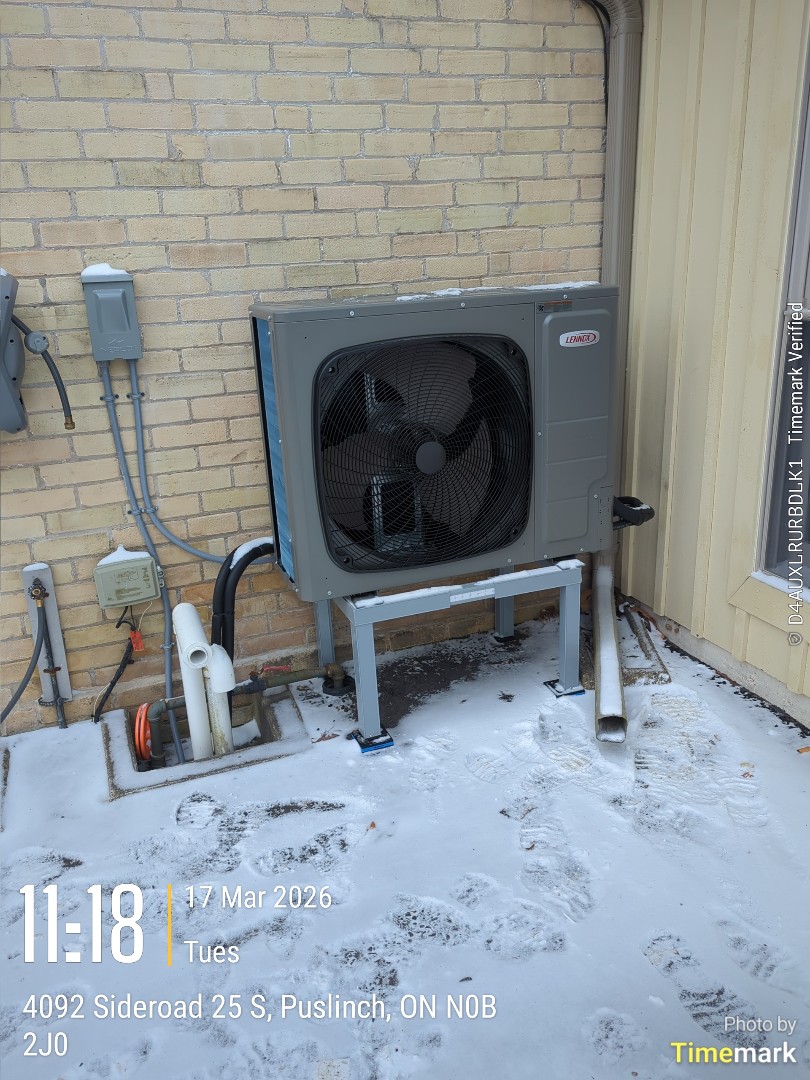 Completing a Lennox service repair for a family in Puslinch 