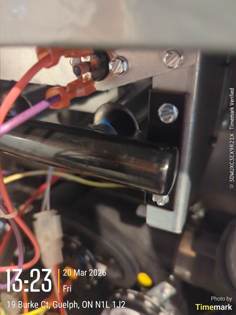 Completing an Amana furnace service call for a family in the Hamilton Corner area of Guelph.