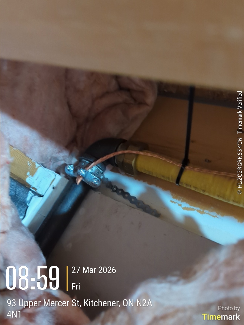 Completing a bonding infraction for a family in the Grand River South area of Kitchener