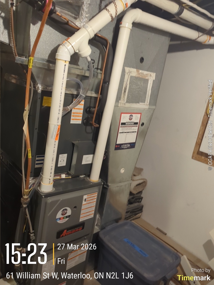 furnace and heat pump tune-up and bonding gas line
