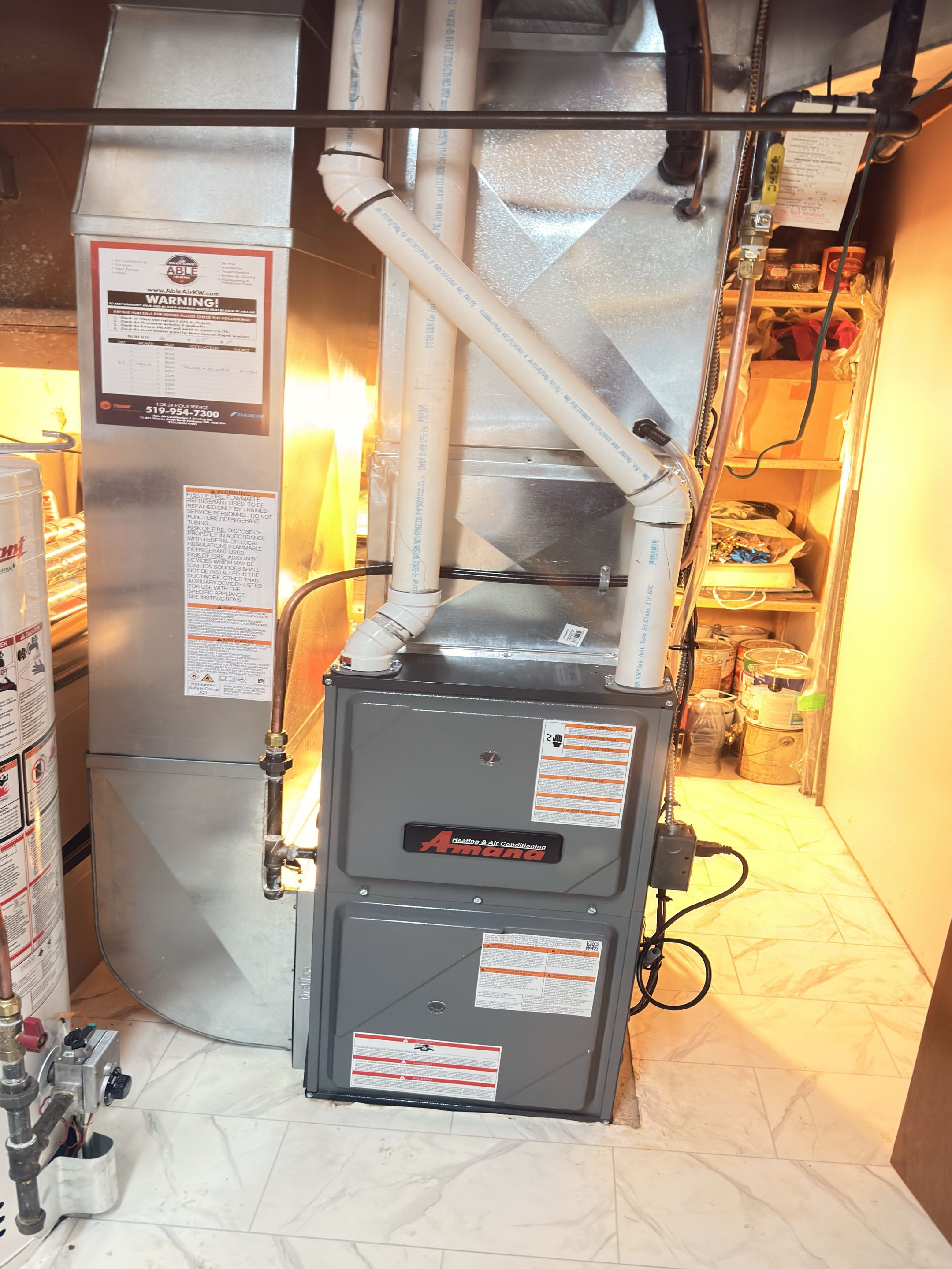 New Amana Furnace and AC