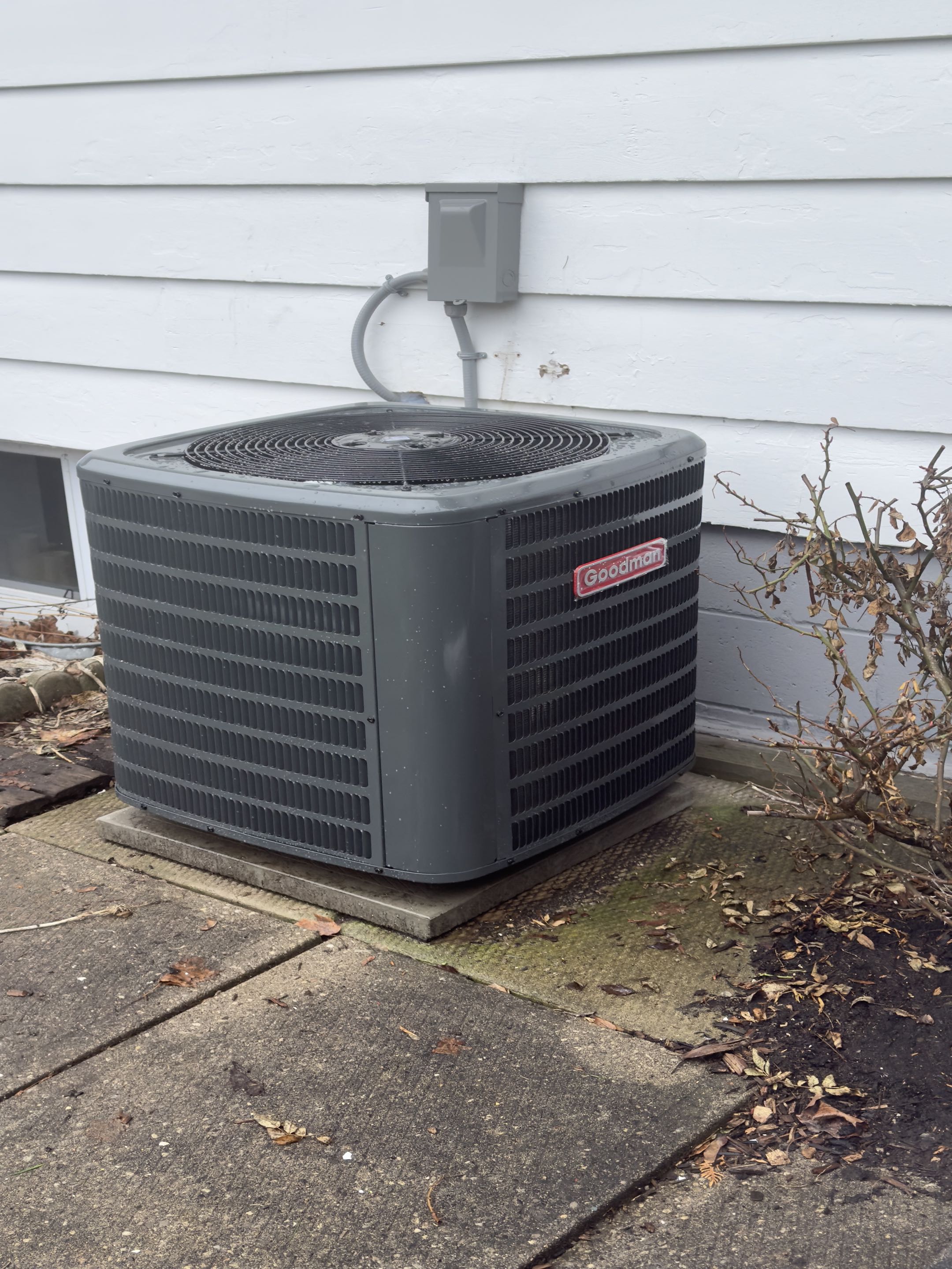 Completing a Goodman furnace and AC installation for a family in the Soper Park area of Cambridge