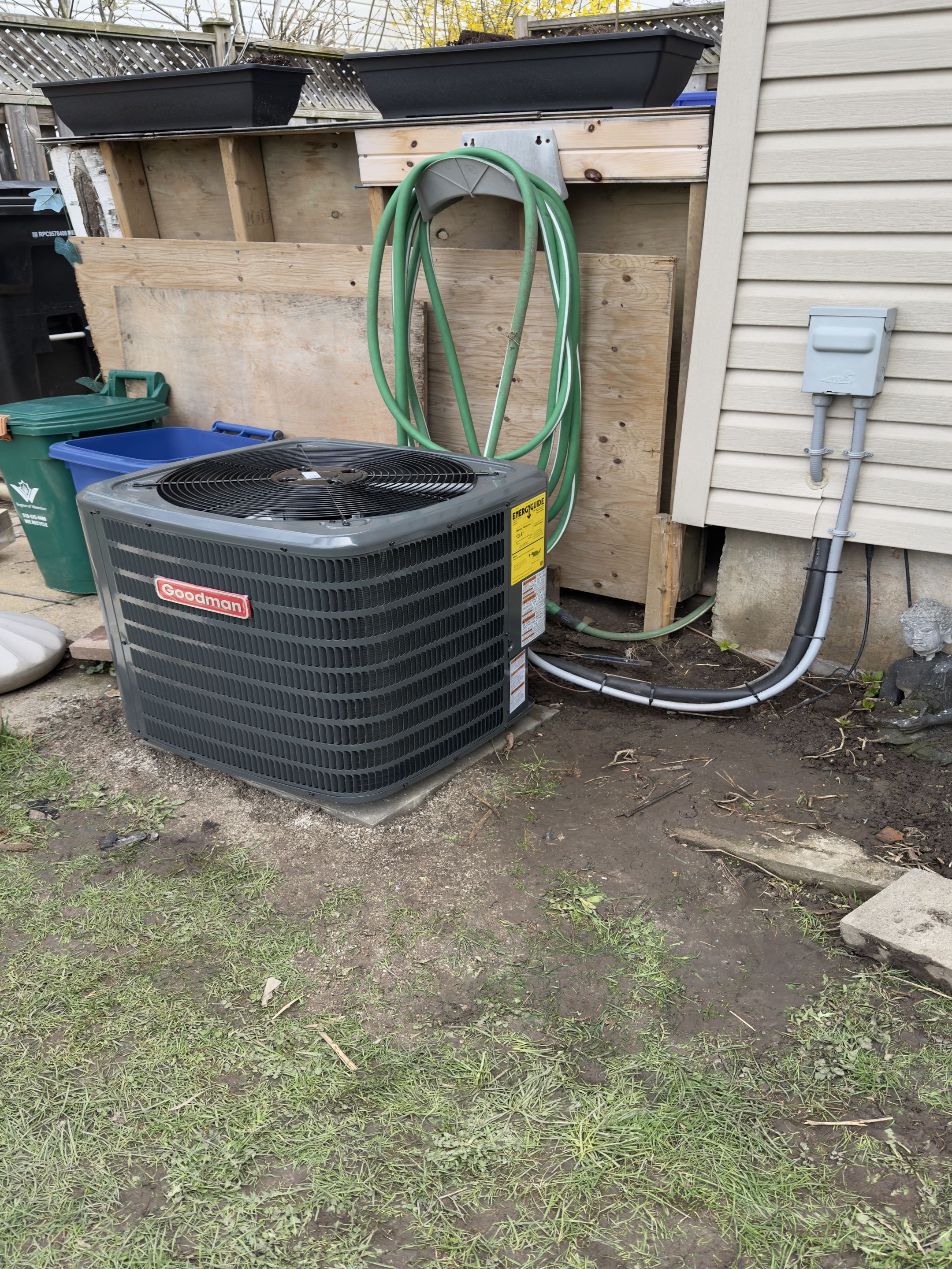 New furnace and AC installation.