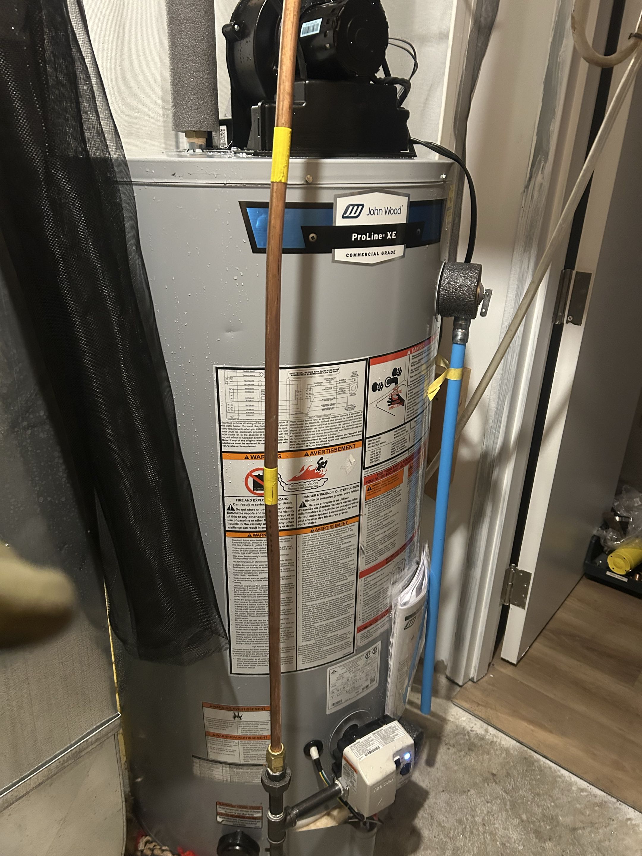 Water heater install