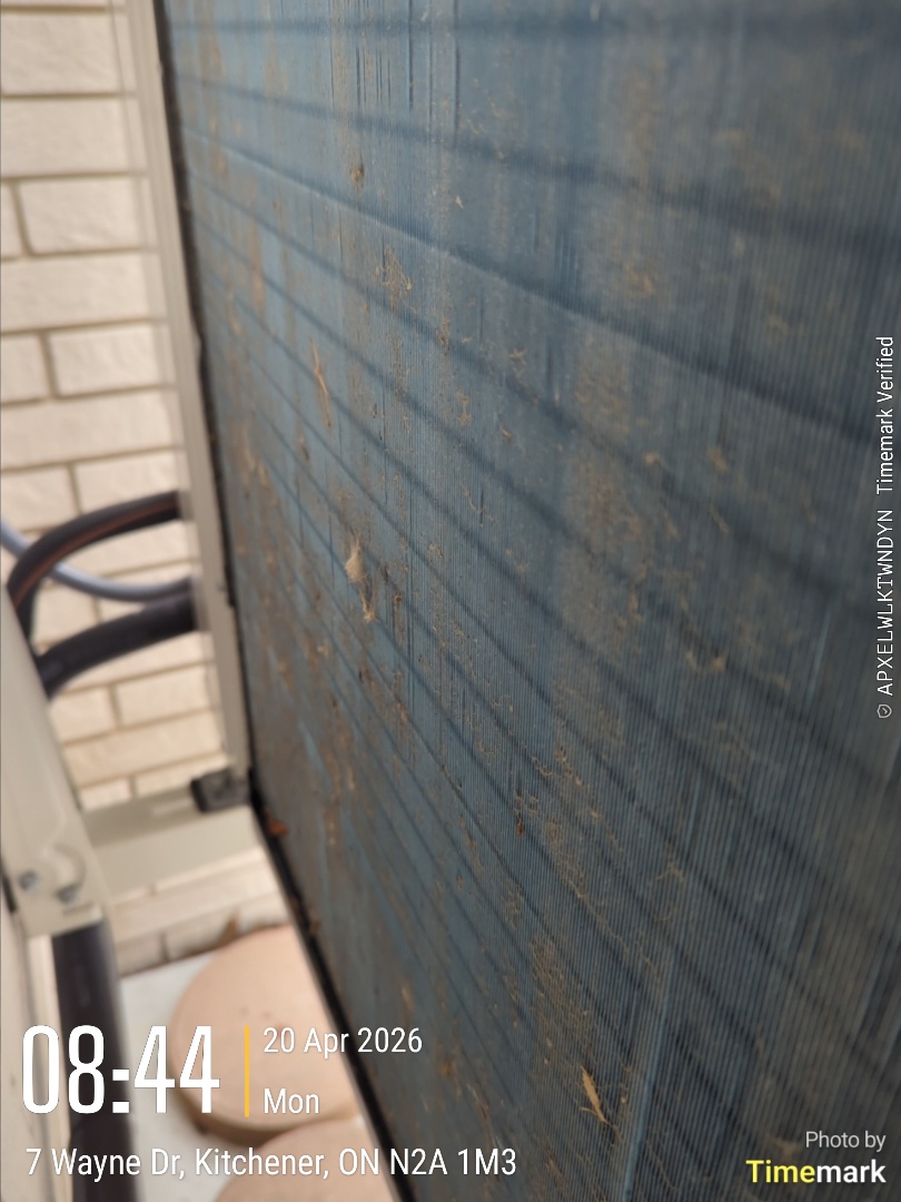 Completing a furnace and AC tune-up for a customer in the Stanley Park area of Kitchener