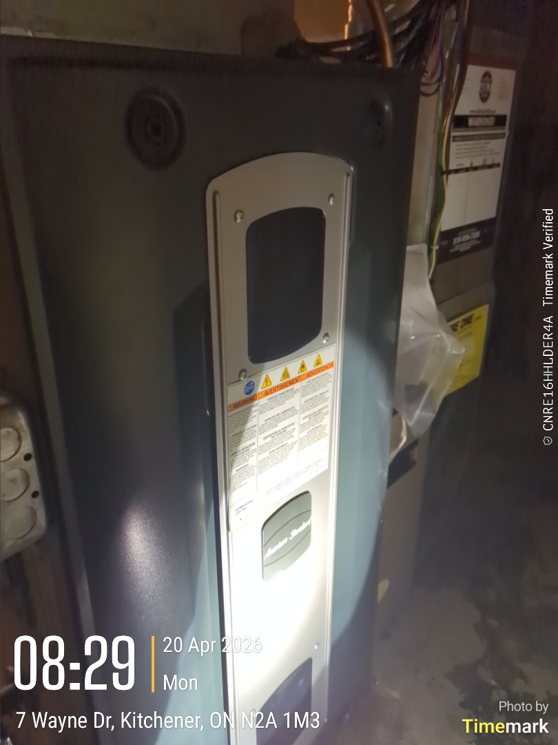 Completing a furnace and AC tune-up for a customer in the Stanley Park area of Kitchener