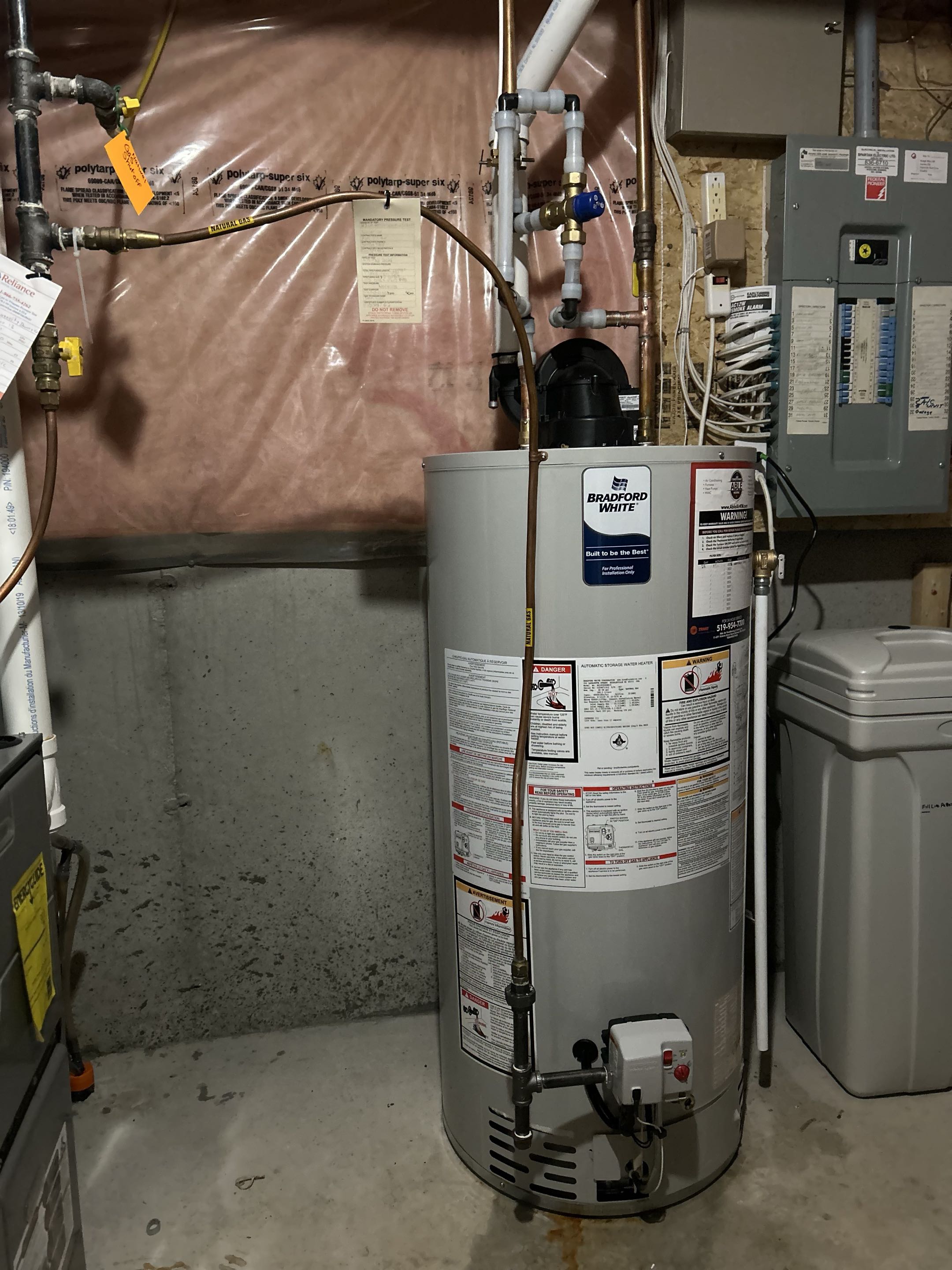Water heater install