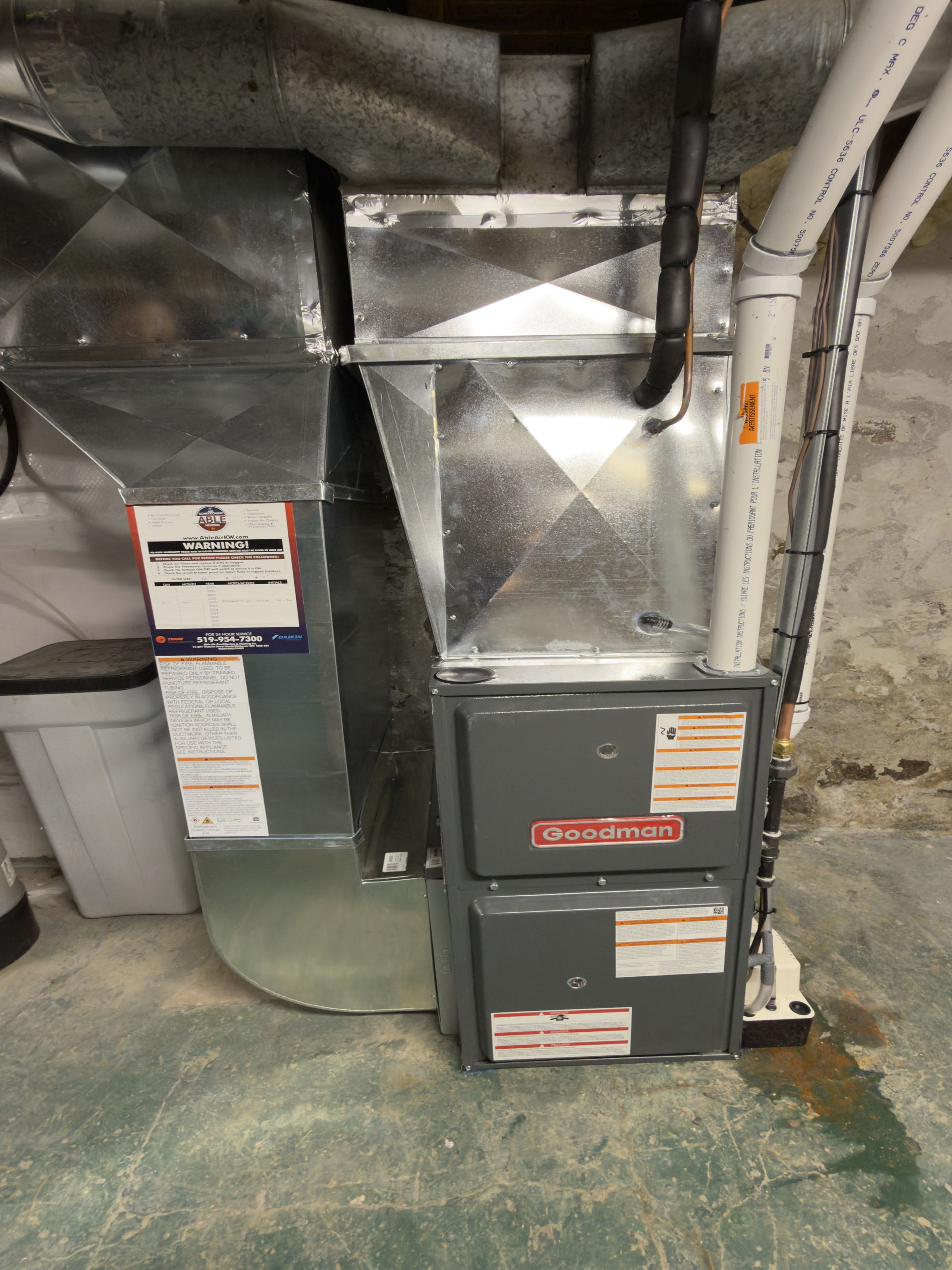 New furnace and AC Installation.