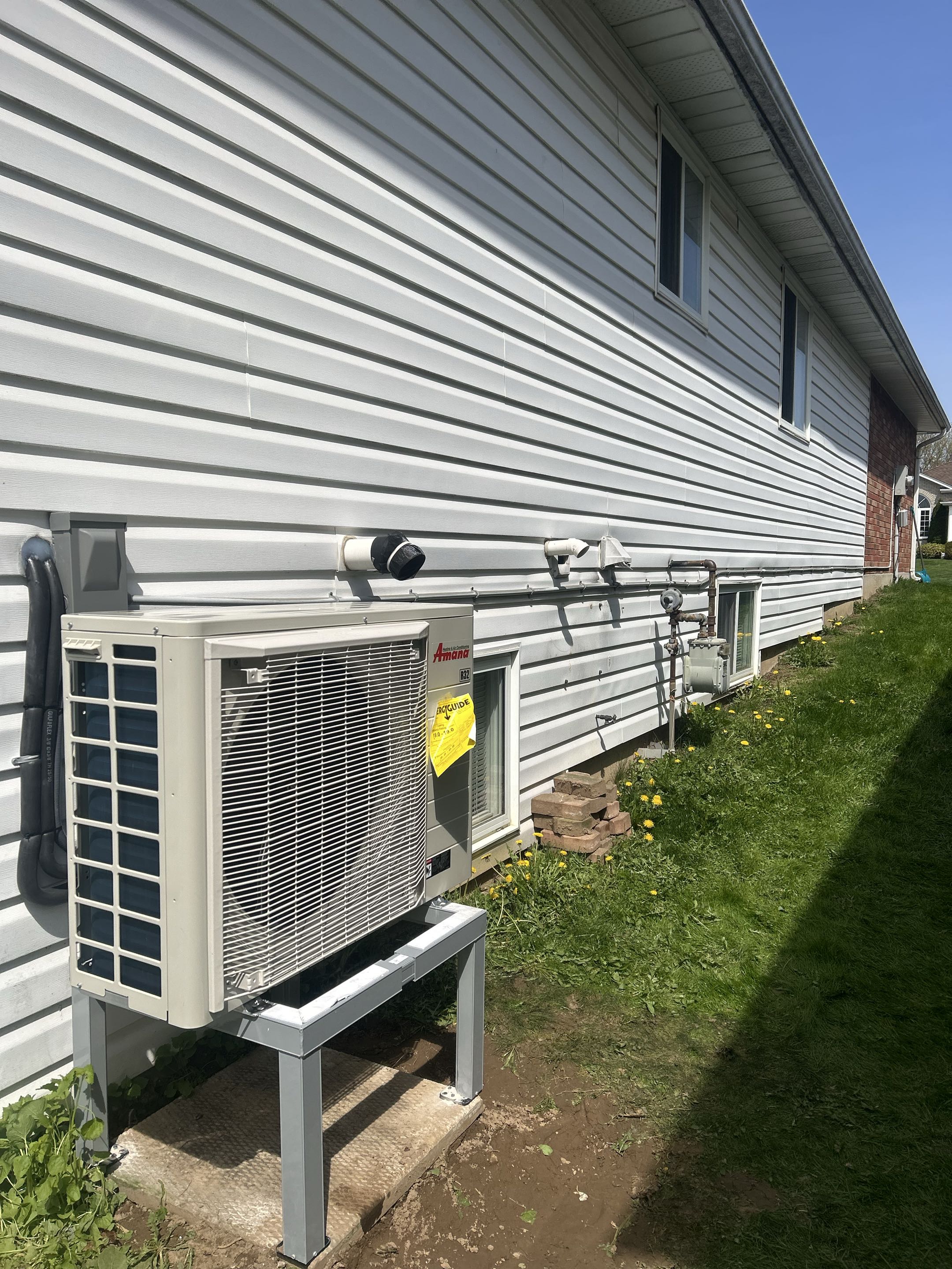 Heat pump install 