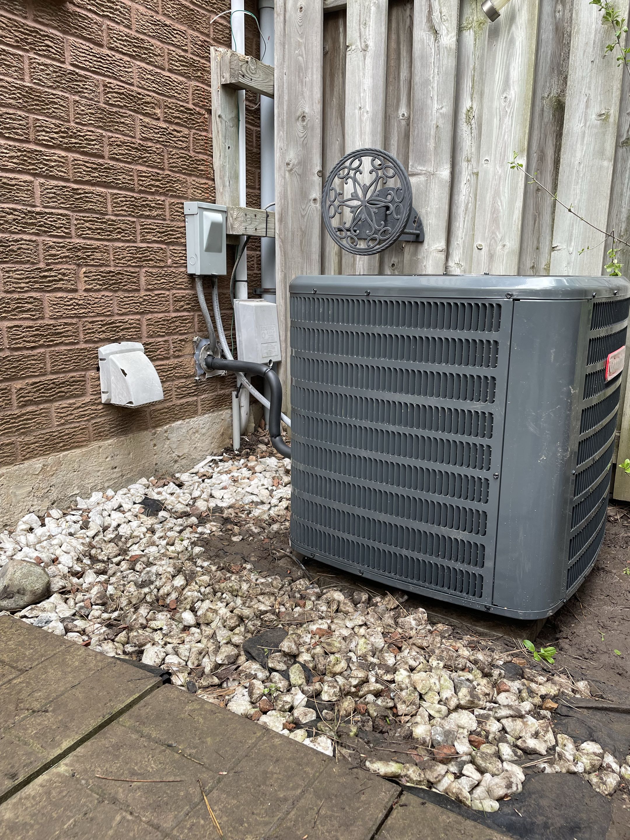 Completing a Goodman Ac install for a family in the Bridgeport E area of Waterloo