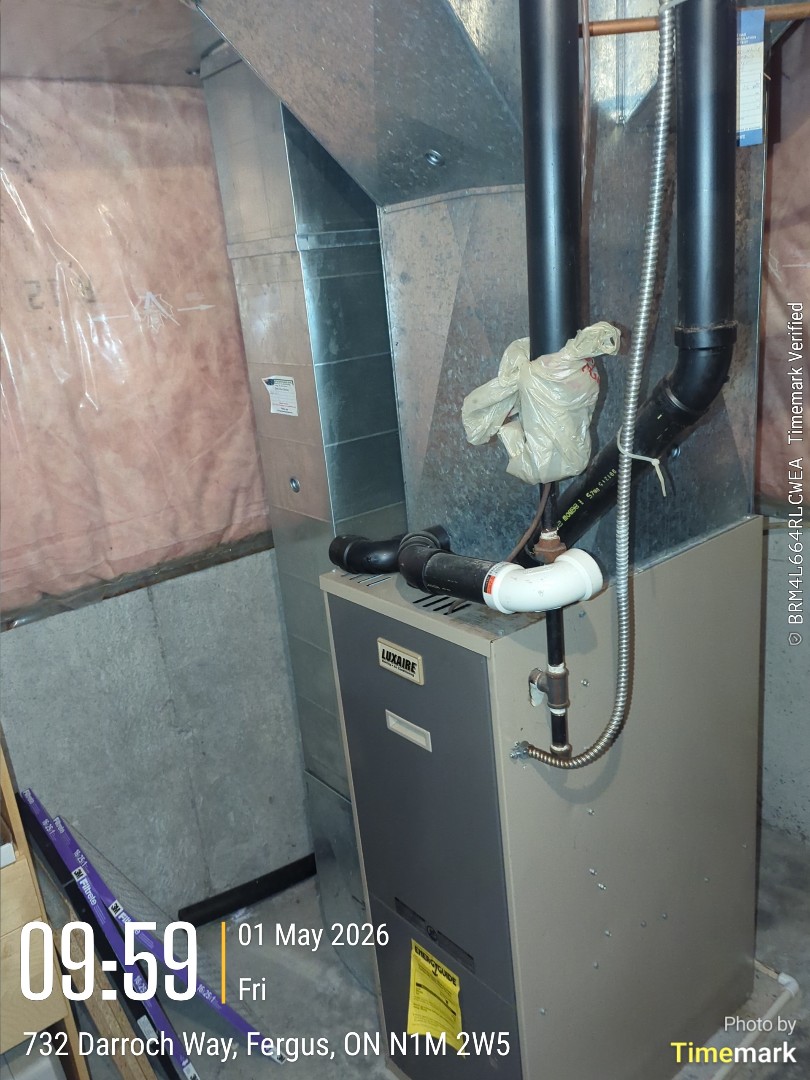 no heat call leaking inducer motor, collector box and exhaust venting