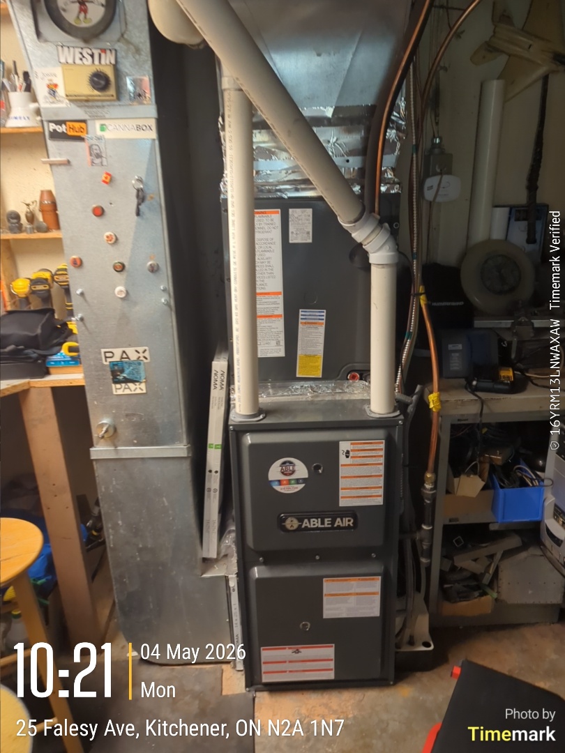Completing an electric air handler with heat kit and heat pump tune-up for a family in the Idlewood area of Kitchener