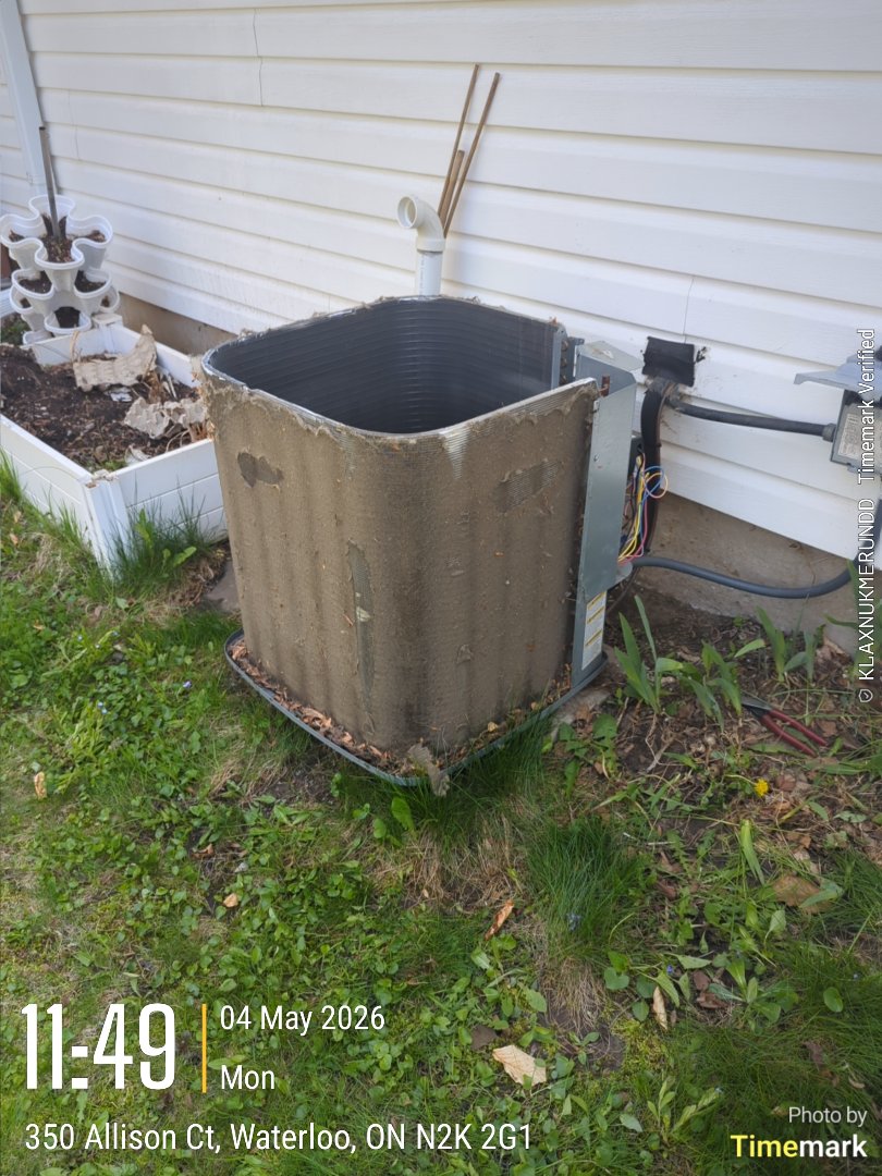 Completing a furnace and AC tune-up for a family in the University area of Waterloo