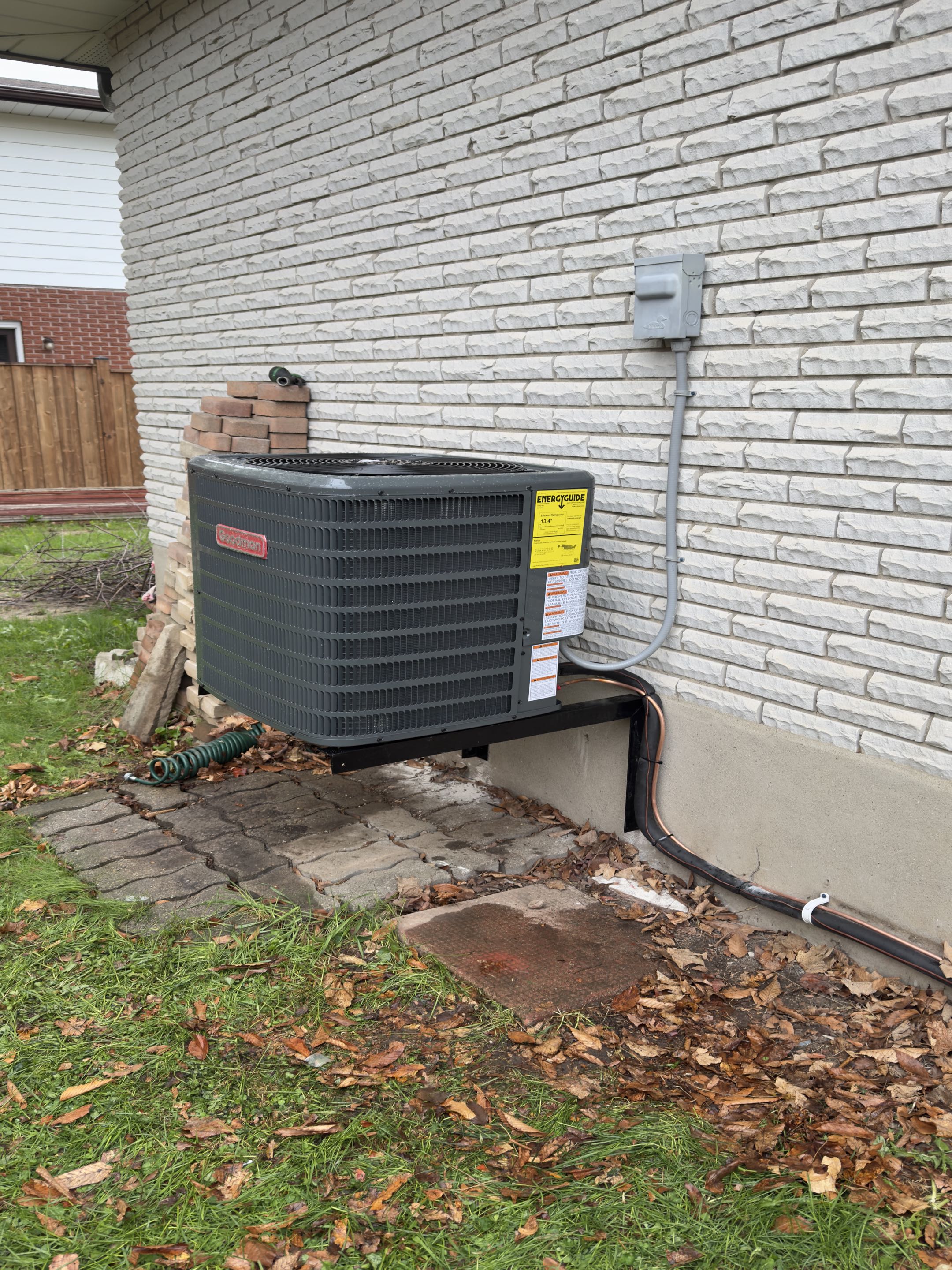Completing an Amana furnace and AC installation for a family in the Lakeshore Village area of Waterloo