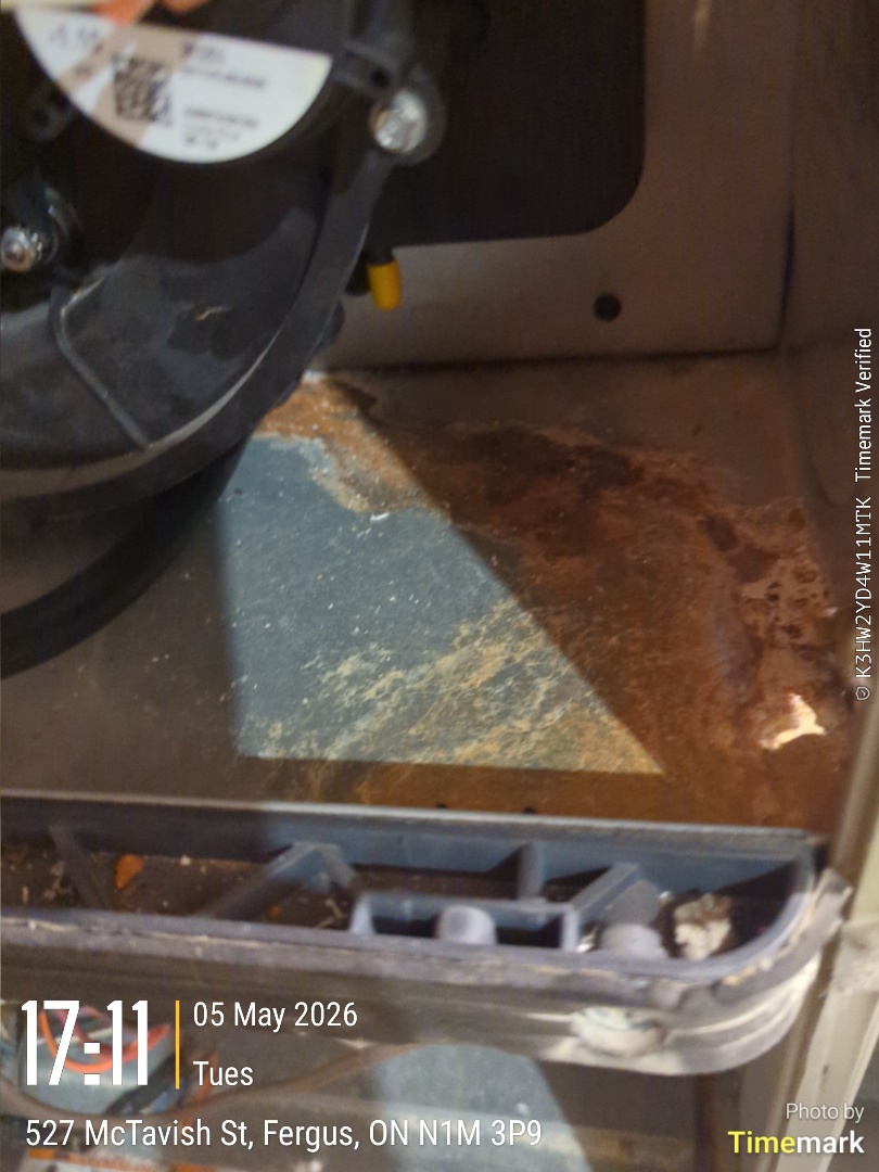 Completing a service call on York furnace for a customer in Fergus
