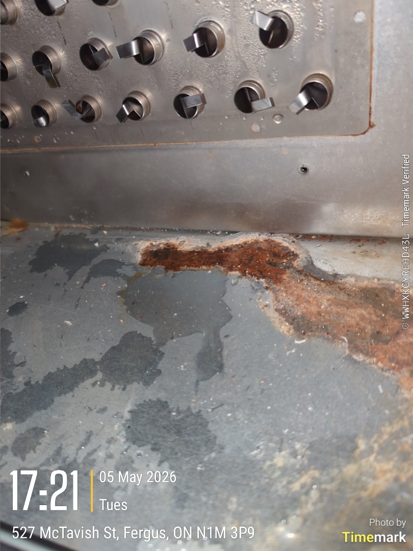 Completing a service call on York furnace for a customer in Fergus