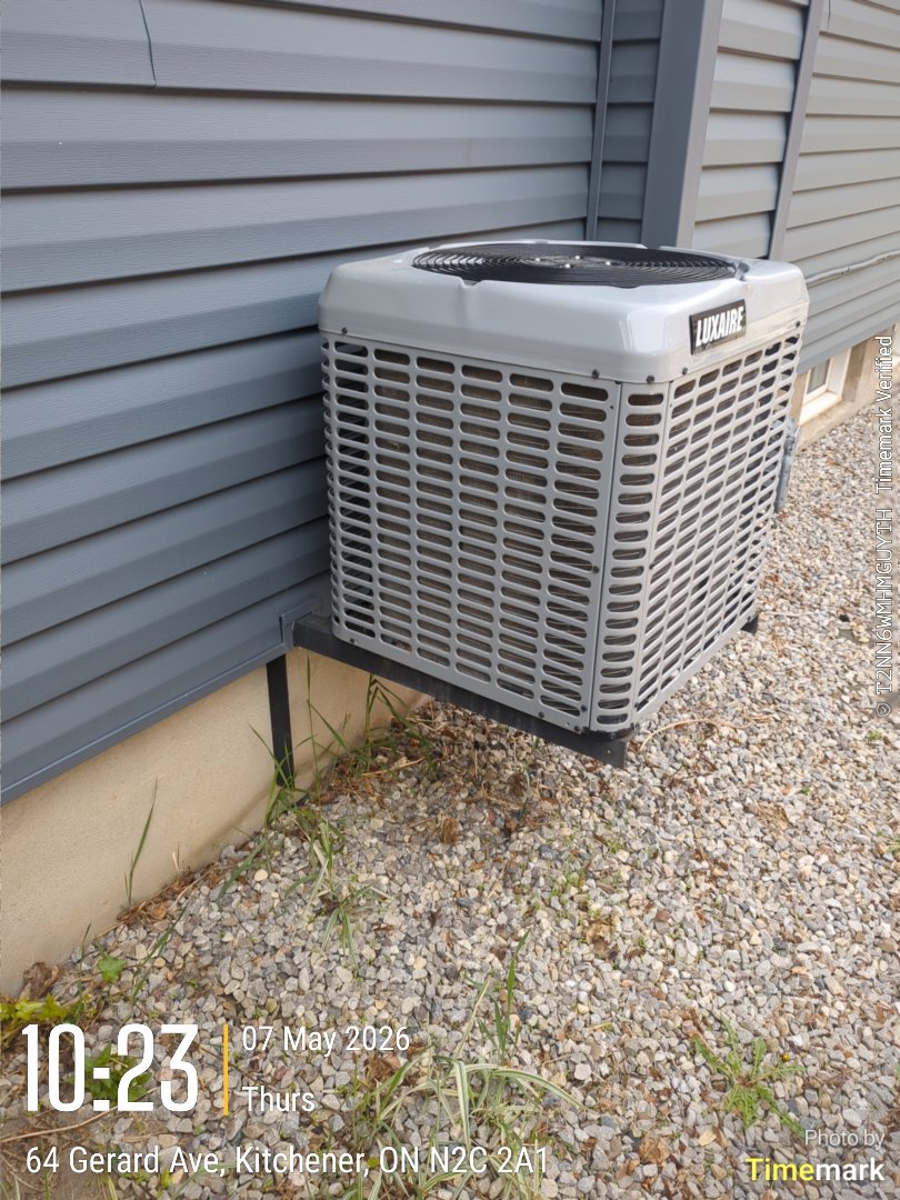 Completing a furnace and AC tune-up for a customer in the Vanier area of Kitchener