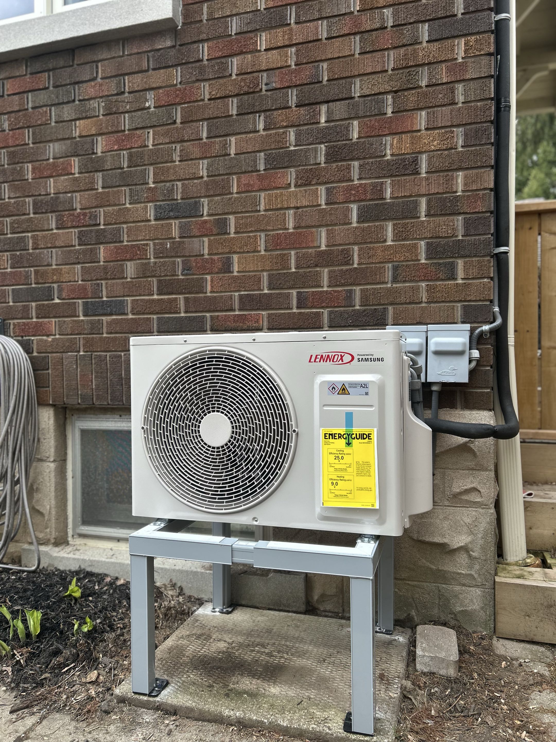 Completing a Lennox Ductless install for a family in the Galt area of Cambridge