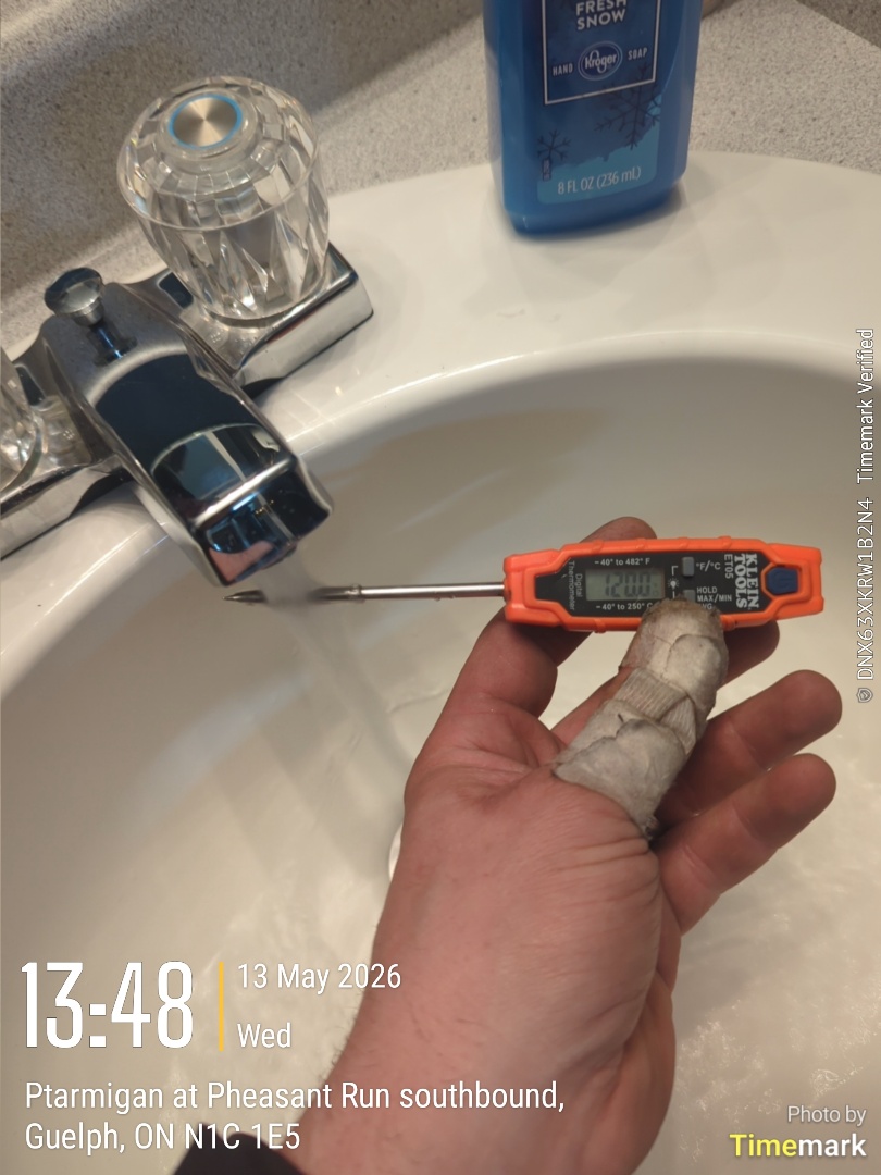 mixing valve not working on a hot water heater