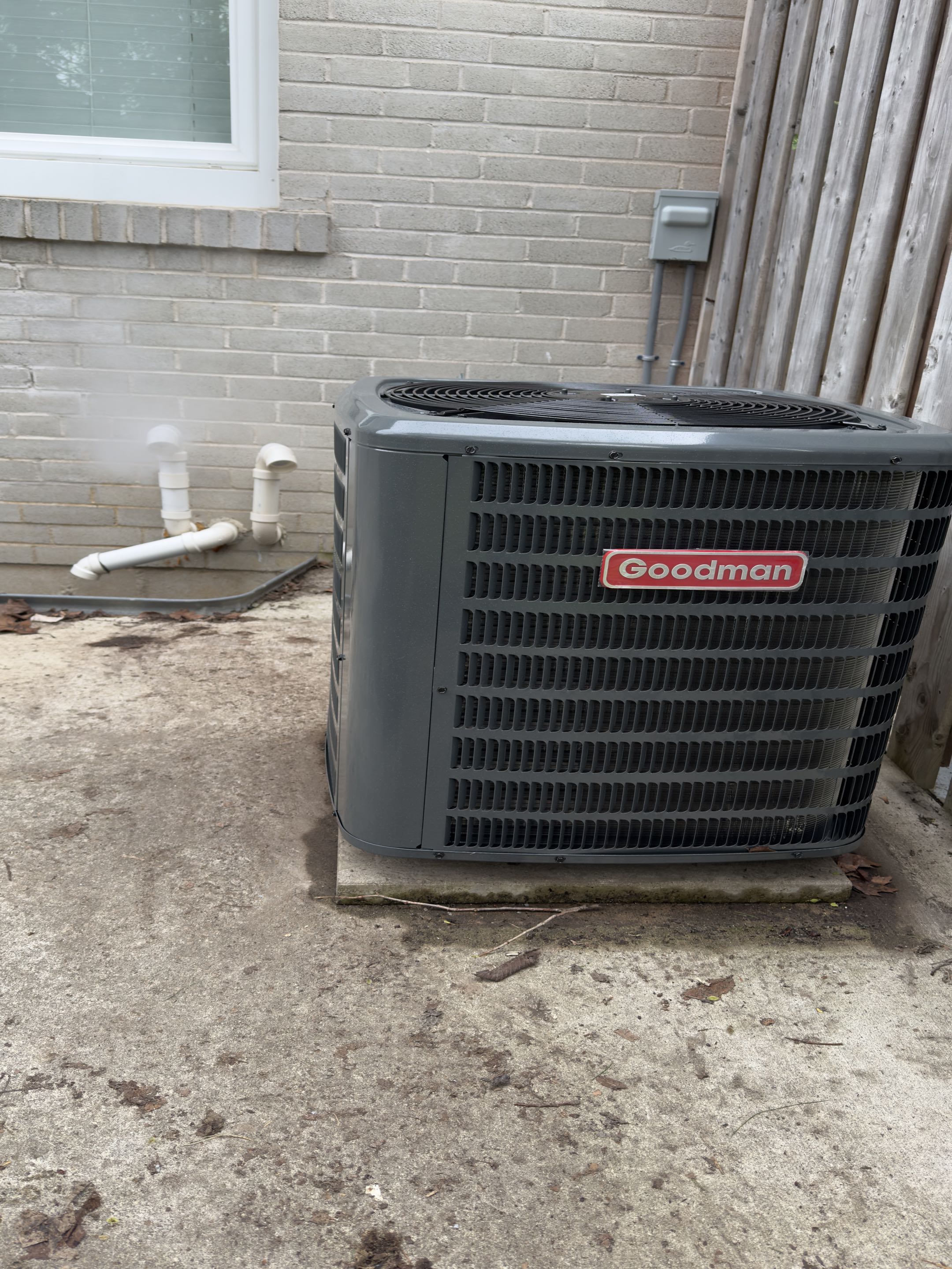 New Goodman AC Installation.