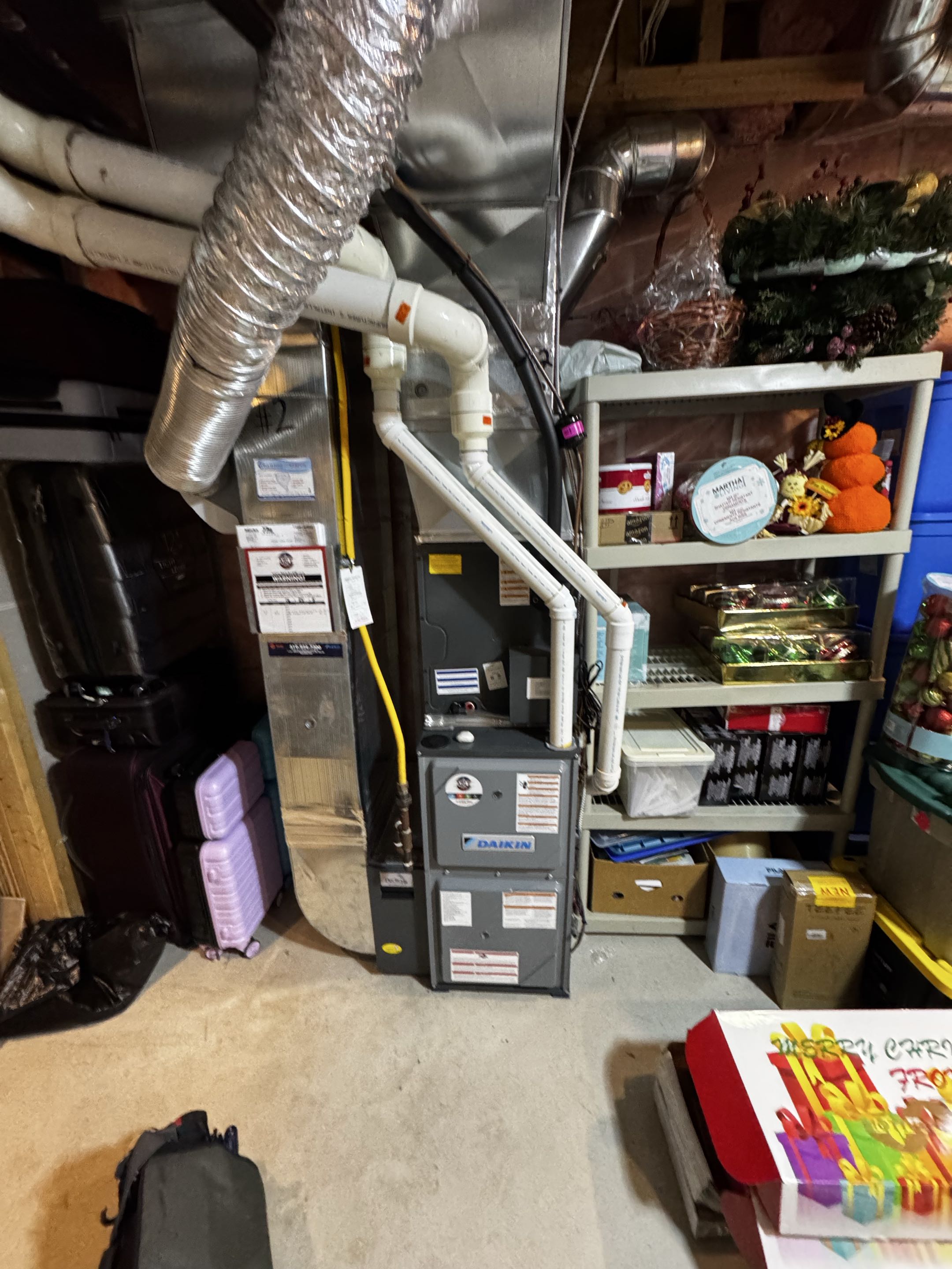 Servicing a furnace 