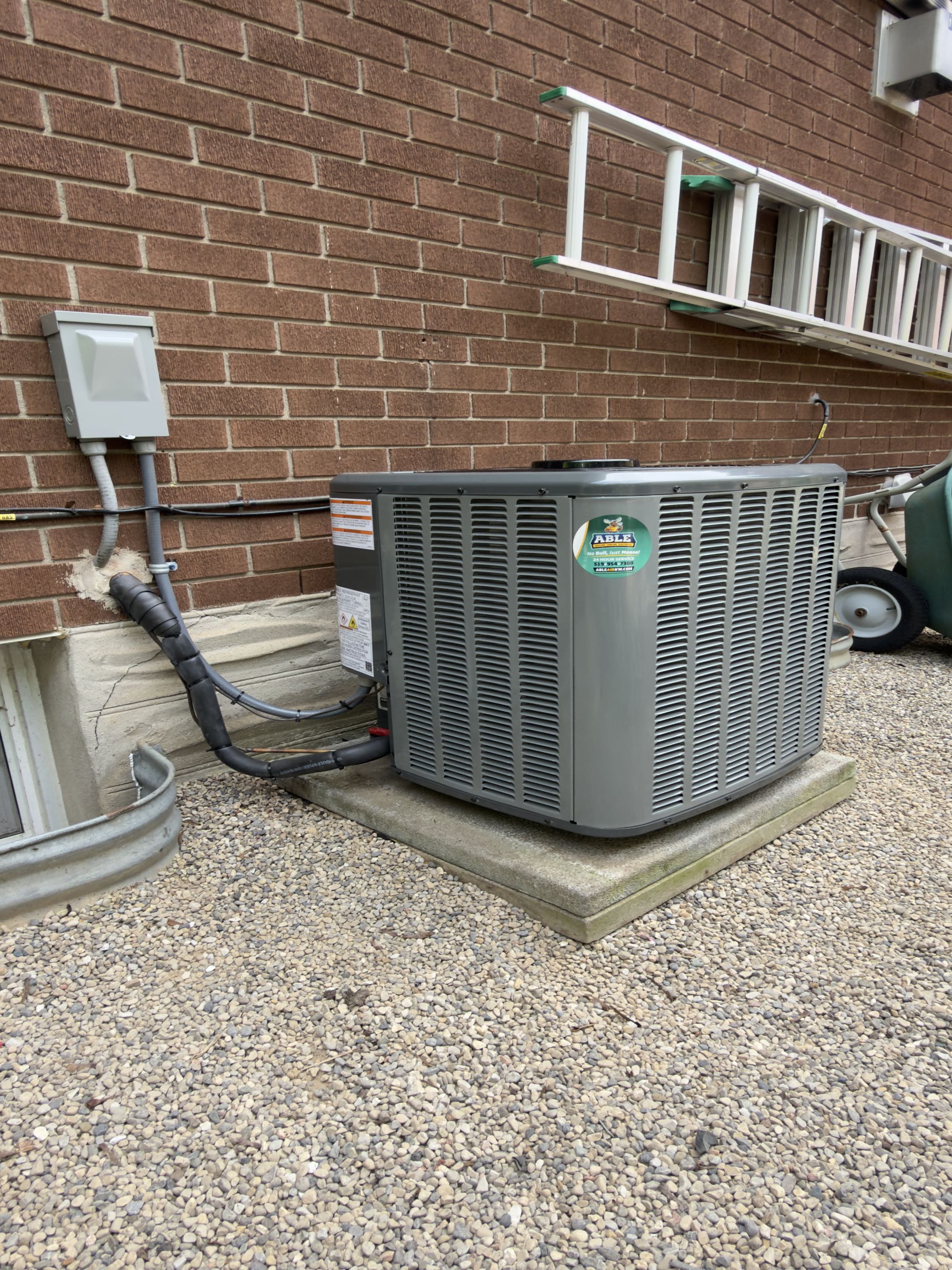 New Amana AC installation.
