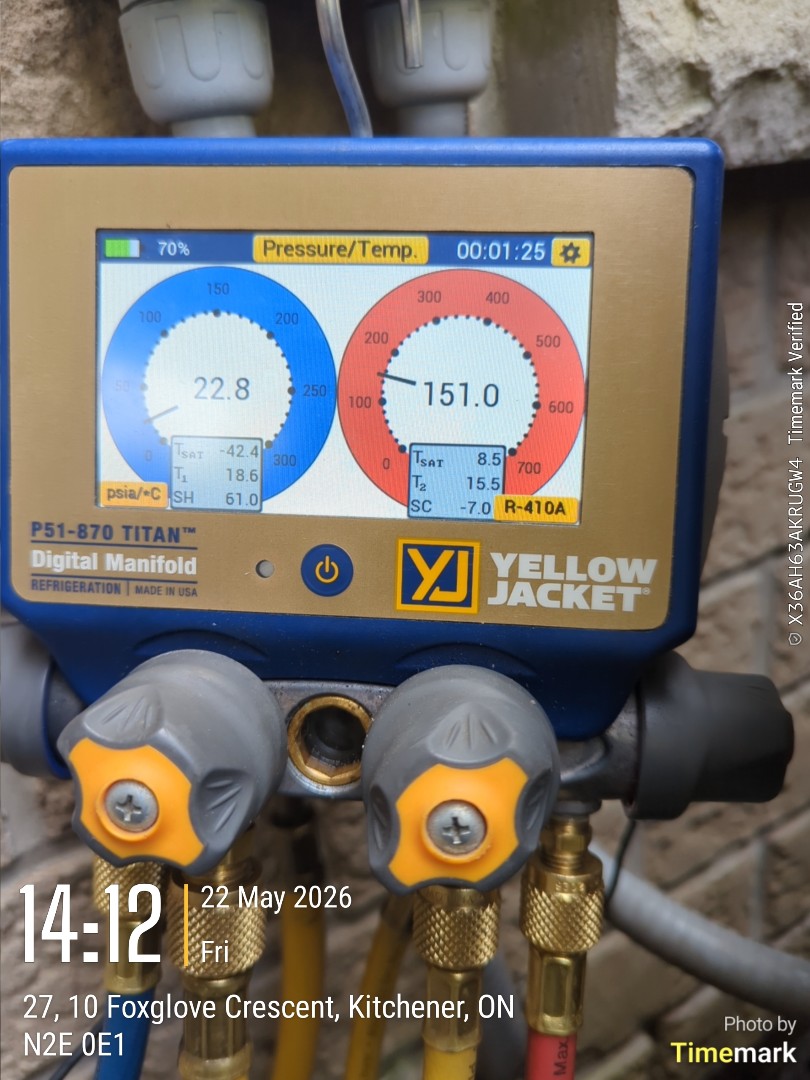 no cooling call, out of refrigerant