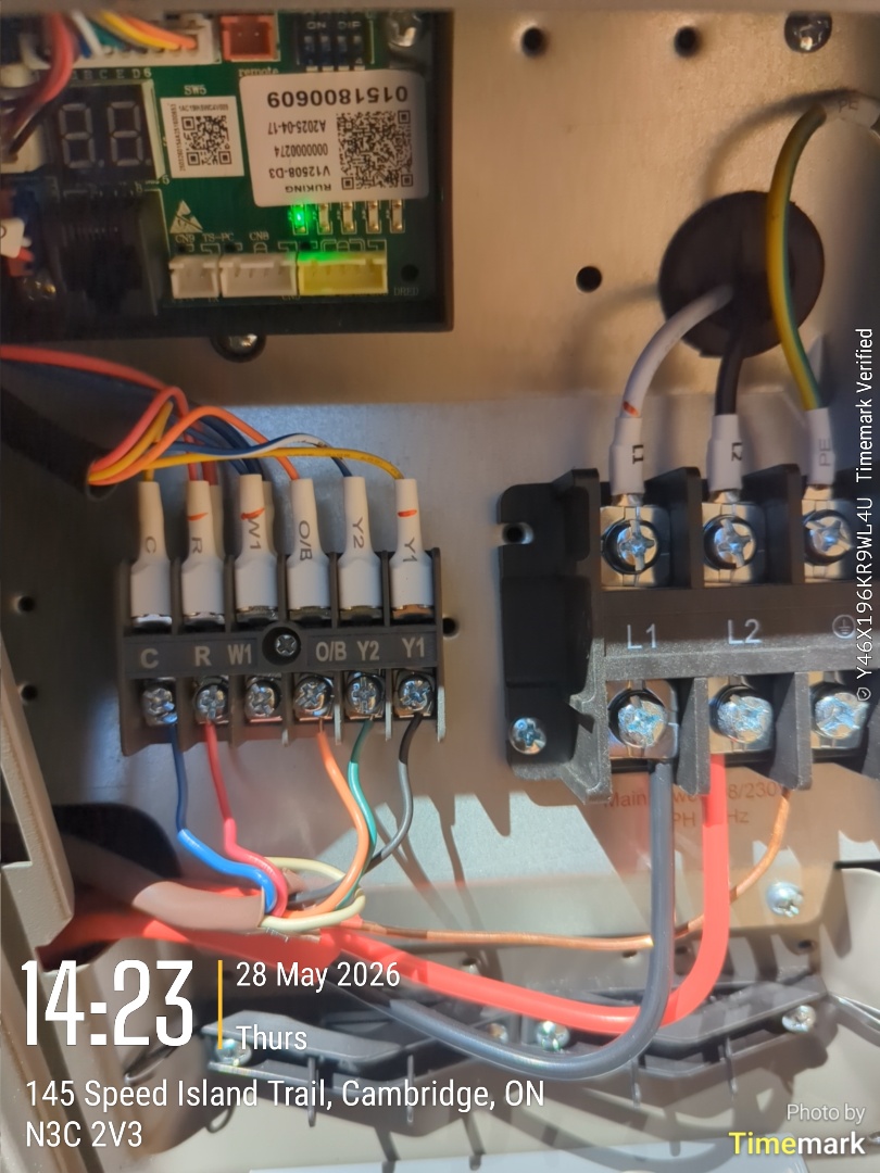 mitigation board installation on Lennox heat pump