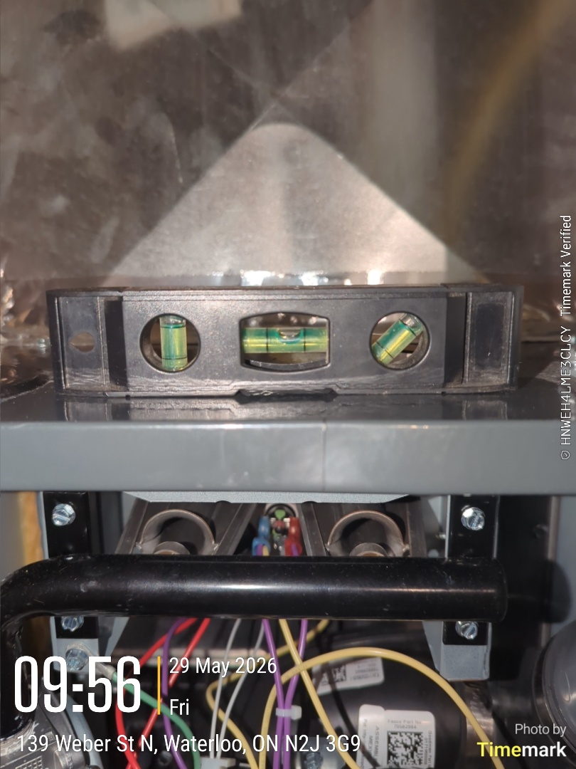 water leaking, improper pitch on furnace and evaporator coil