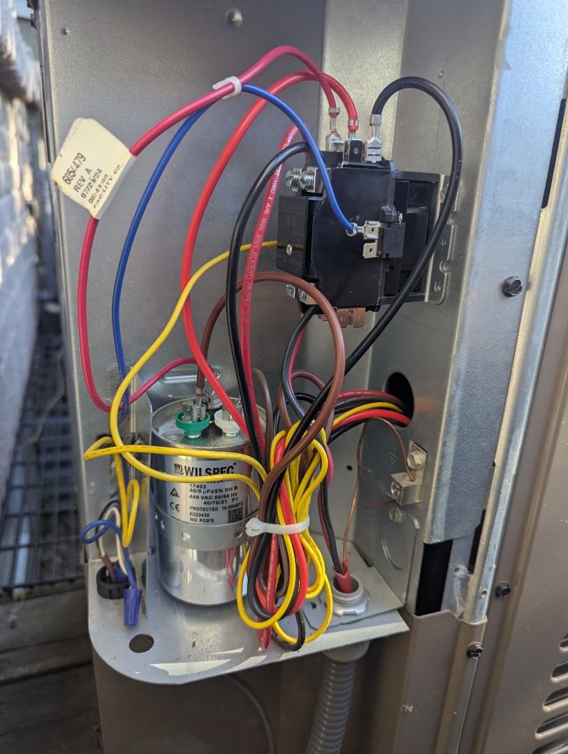 Air conditioner not turning off. contactor points welded together