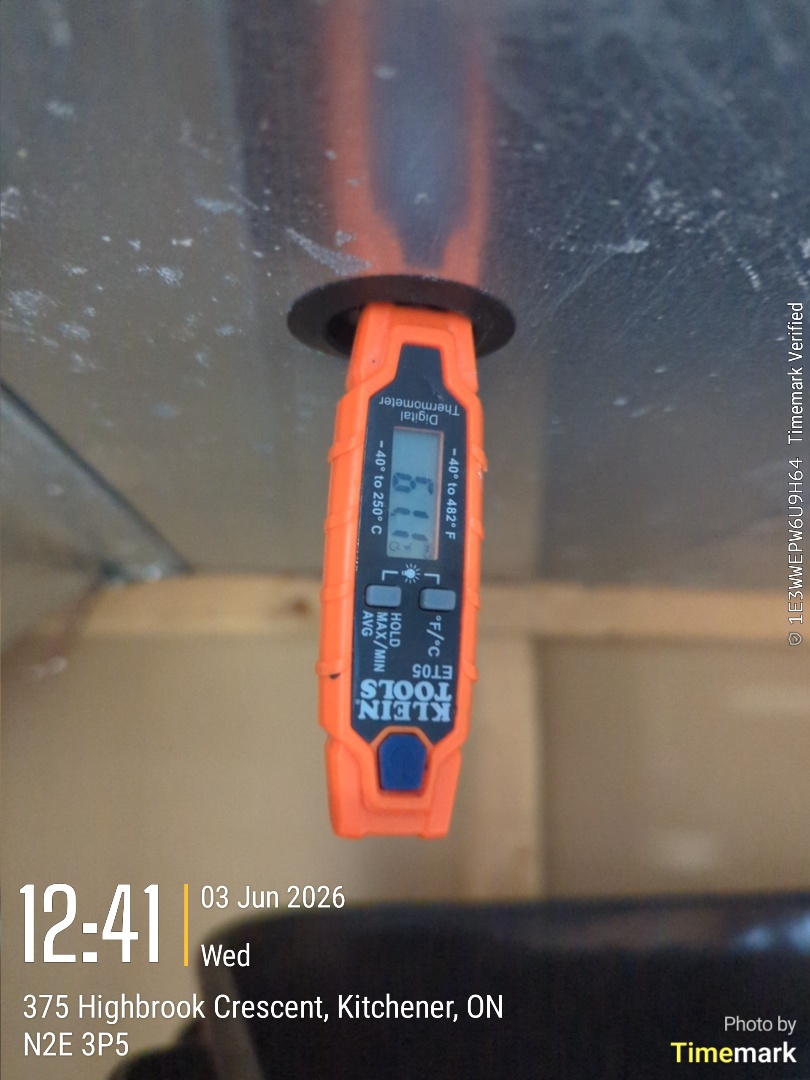 Completing an AC service call for a customer in the Williamsburg area of Kitchener