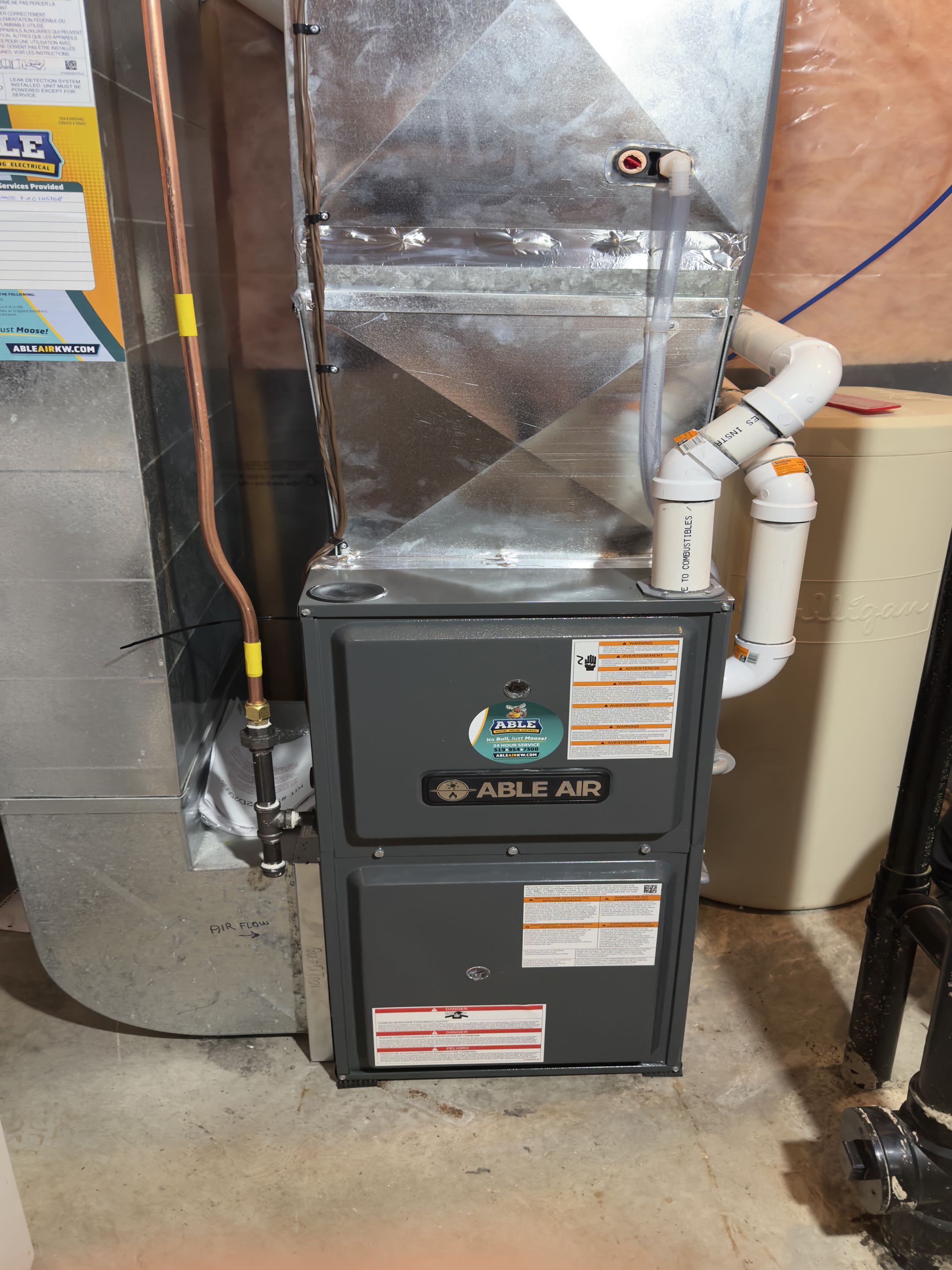 New furnace and AC Installation.