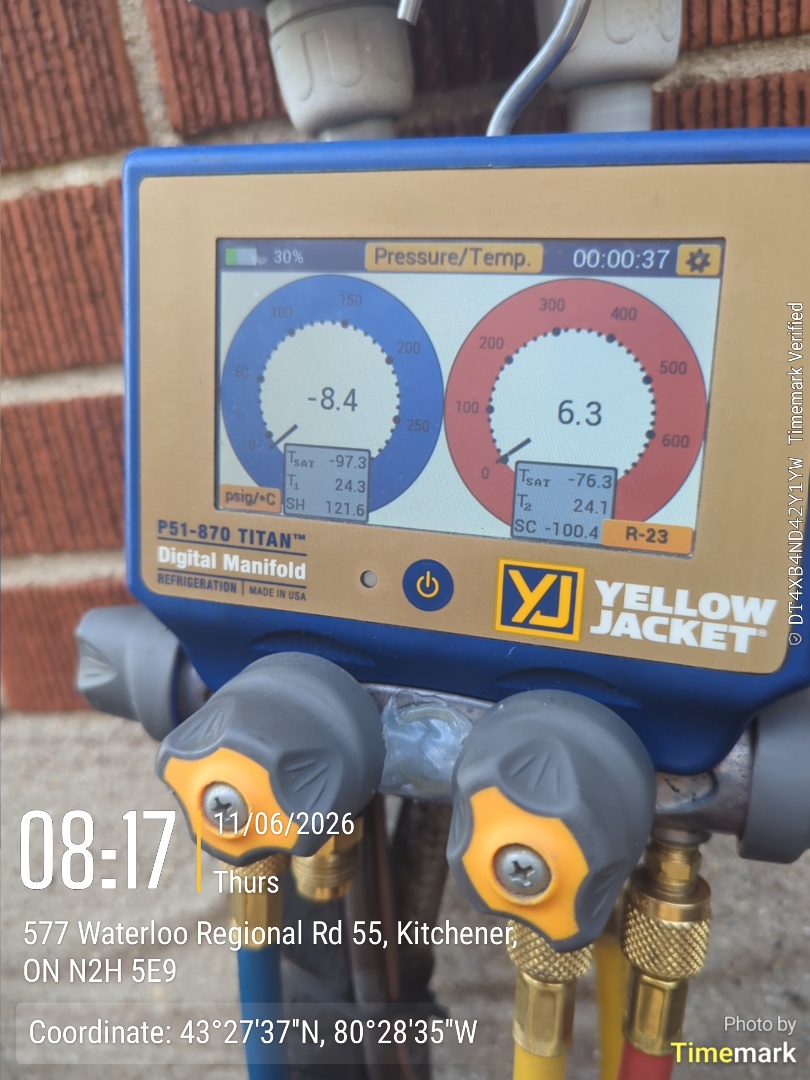 no cooling call, completely flat r22