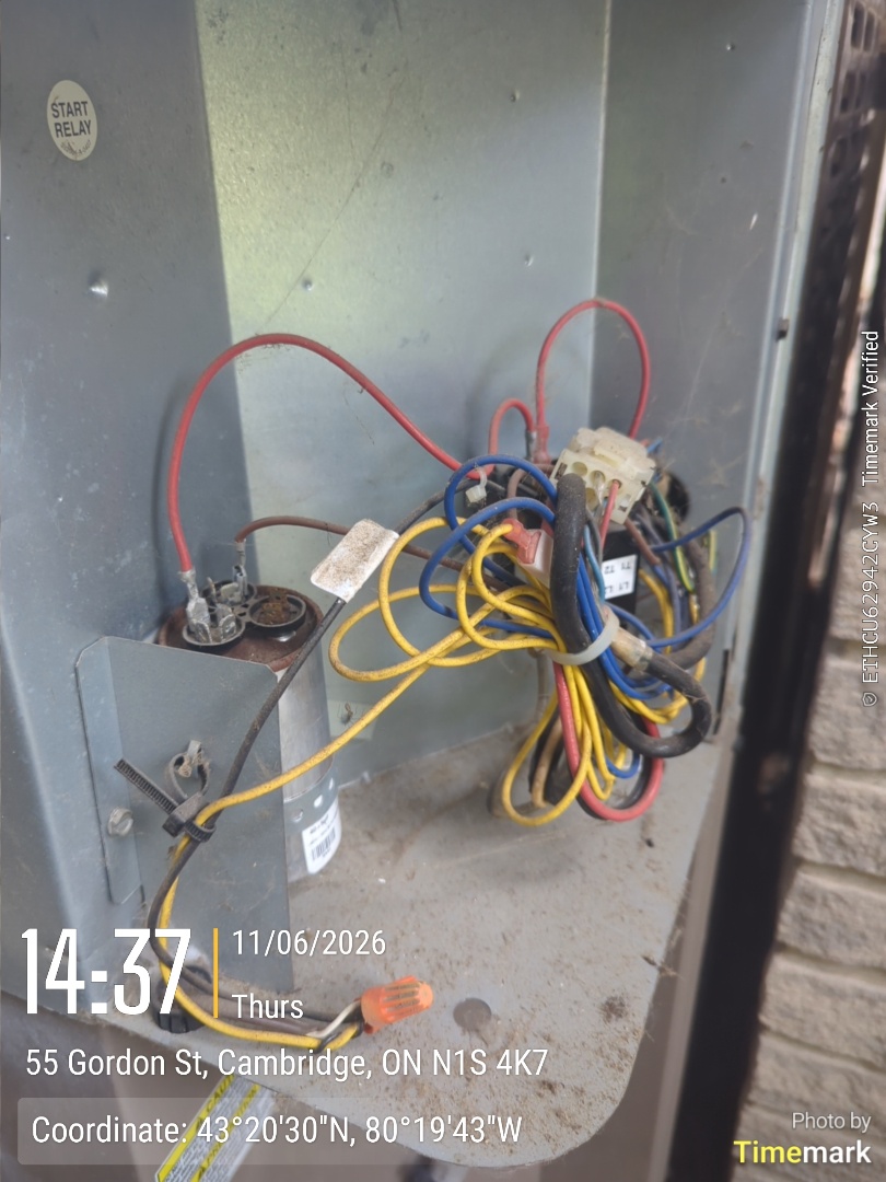 no cooling call furnace door was left off