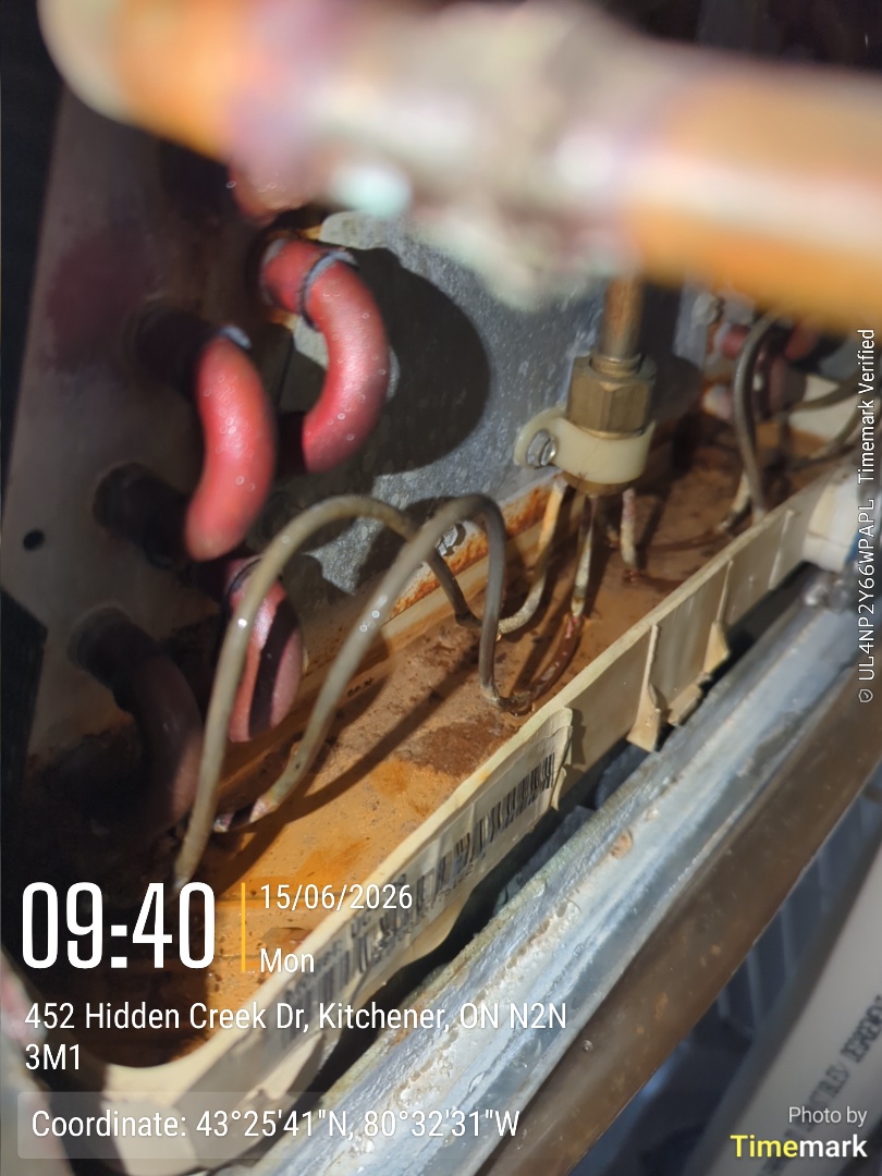 condensate drain plugged for evaporator coil