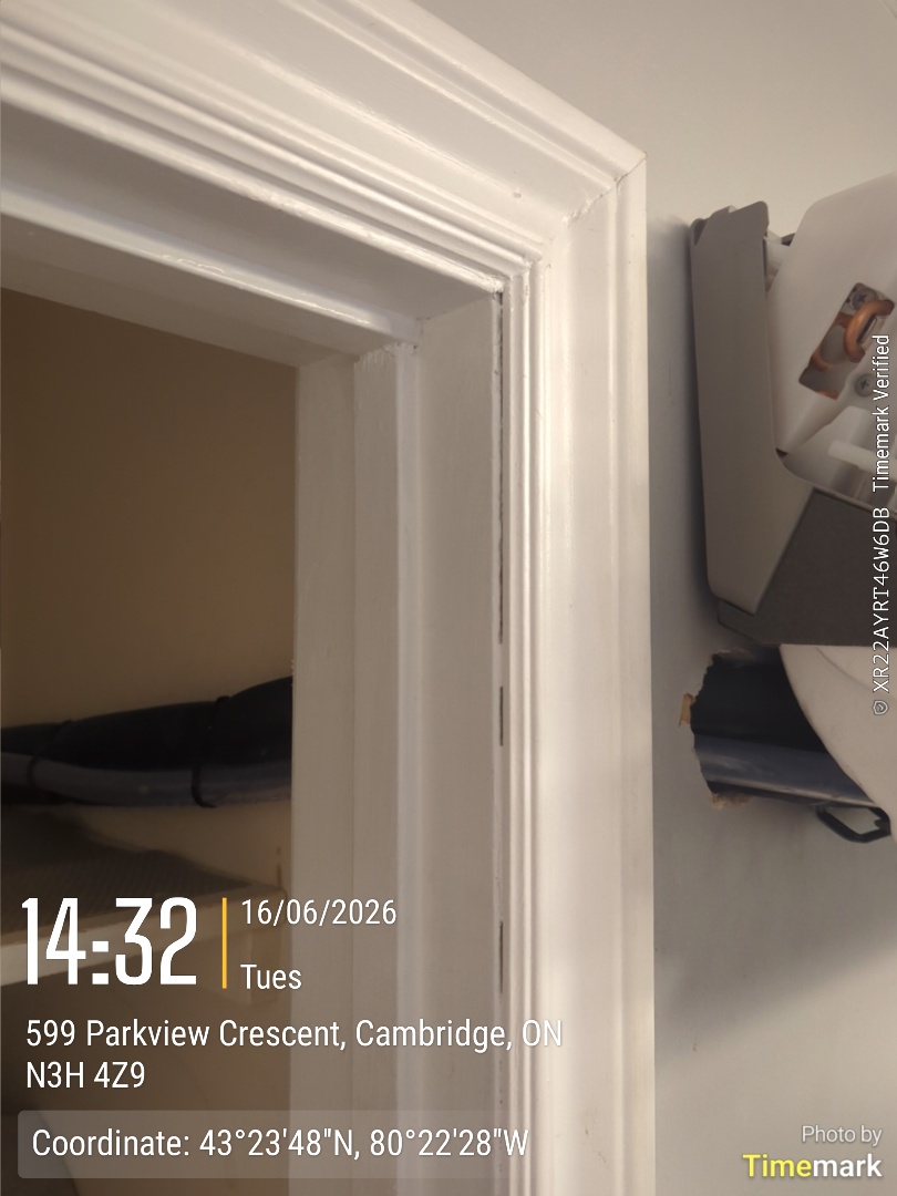 condensate pan overflowing, improper slope